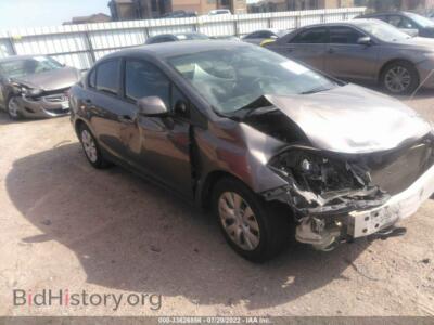 2012 Honda CIVIC SDN LX, коричневый — VIN 19XFB2F58CE109417, IAAI