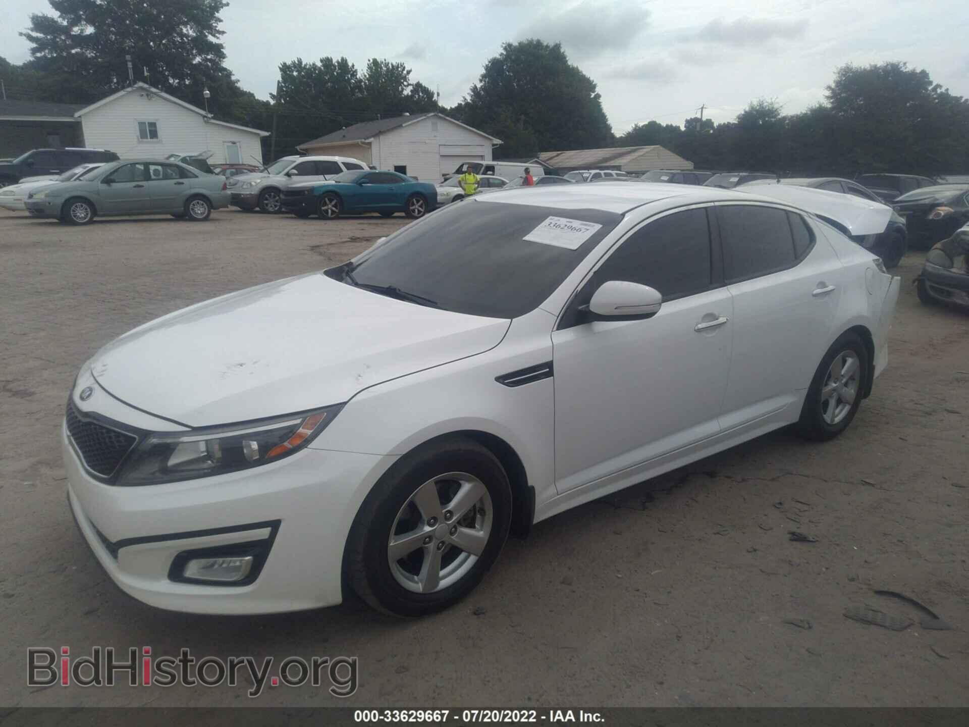 2015 KIA OPTIMA - VIN: KNAGM4A73F5626625 - Фото 2
