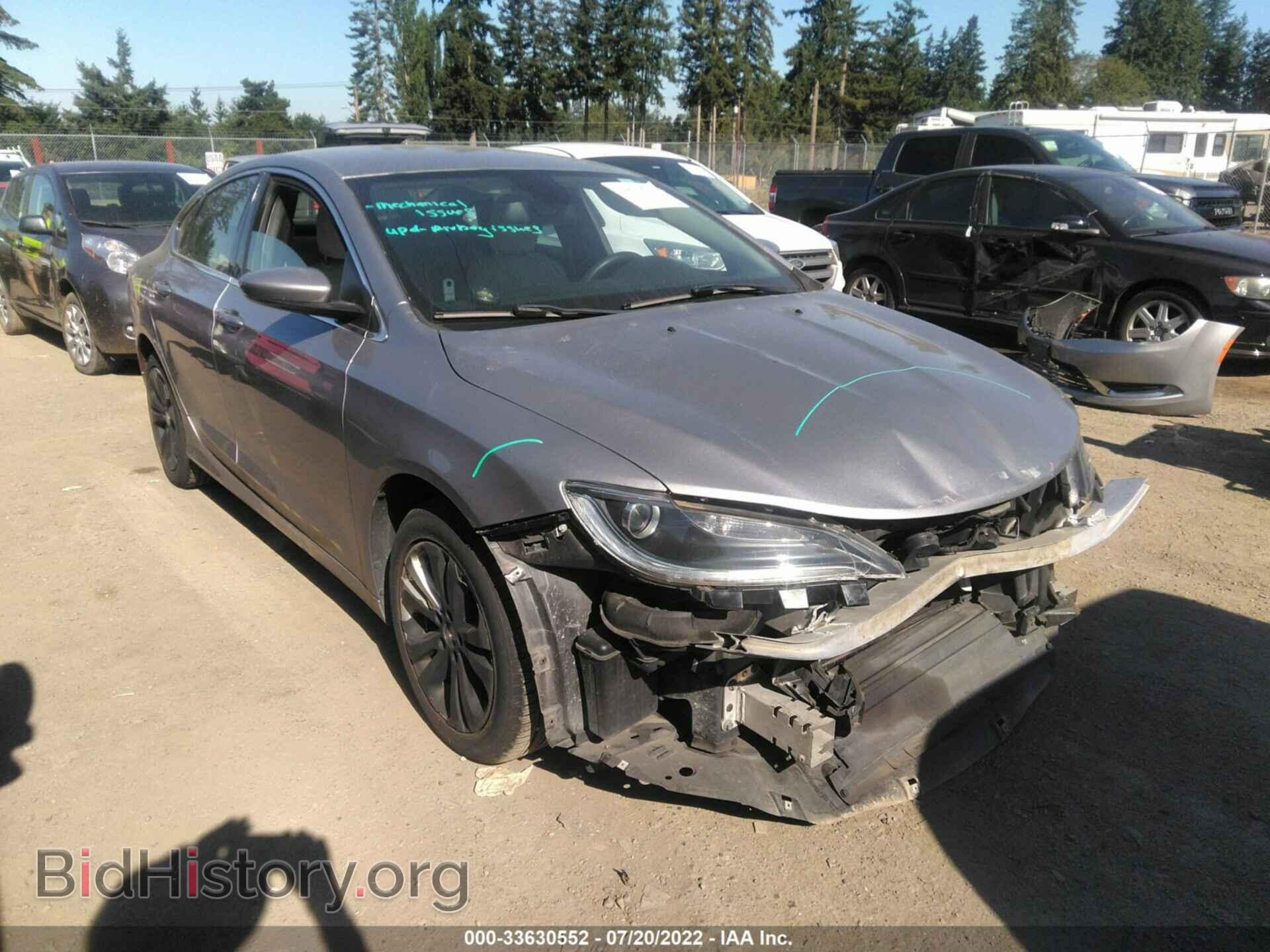 Фотография 1C3CCCAB5GN129441 - CHRYSLER 200 2016