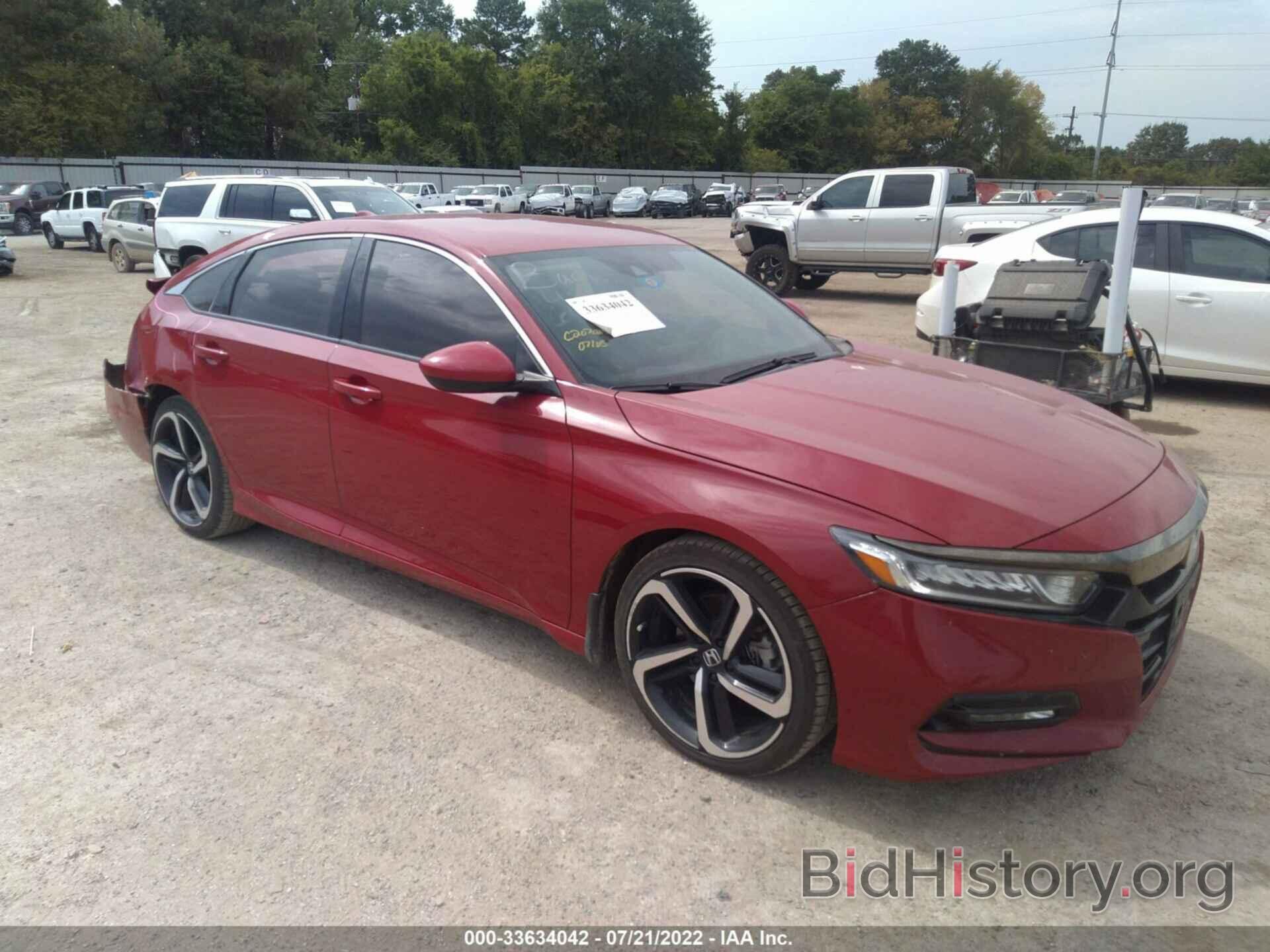 Photo 1HGCV1F34KA067835 - HONDA ACCORD SEDAN 2019