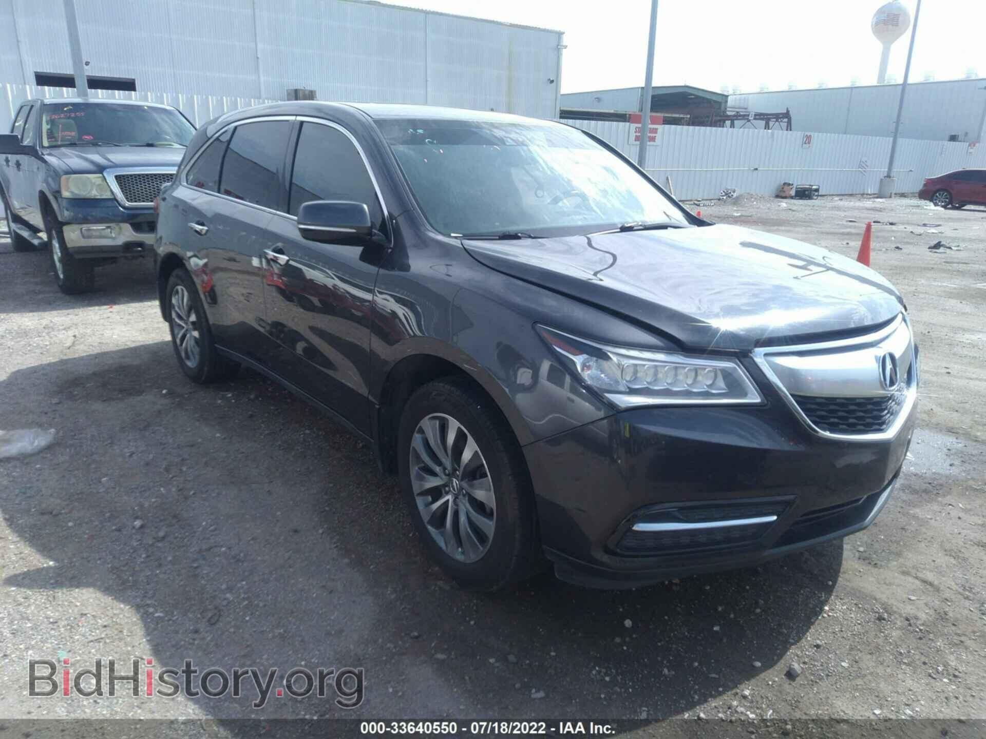 Photo 5FRYD3H49EB012154 - ACURA MDX 2014