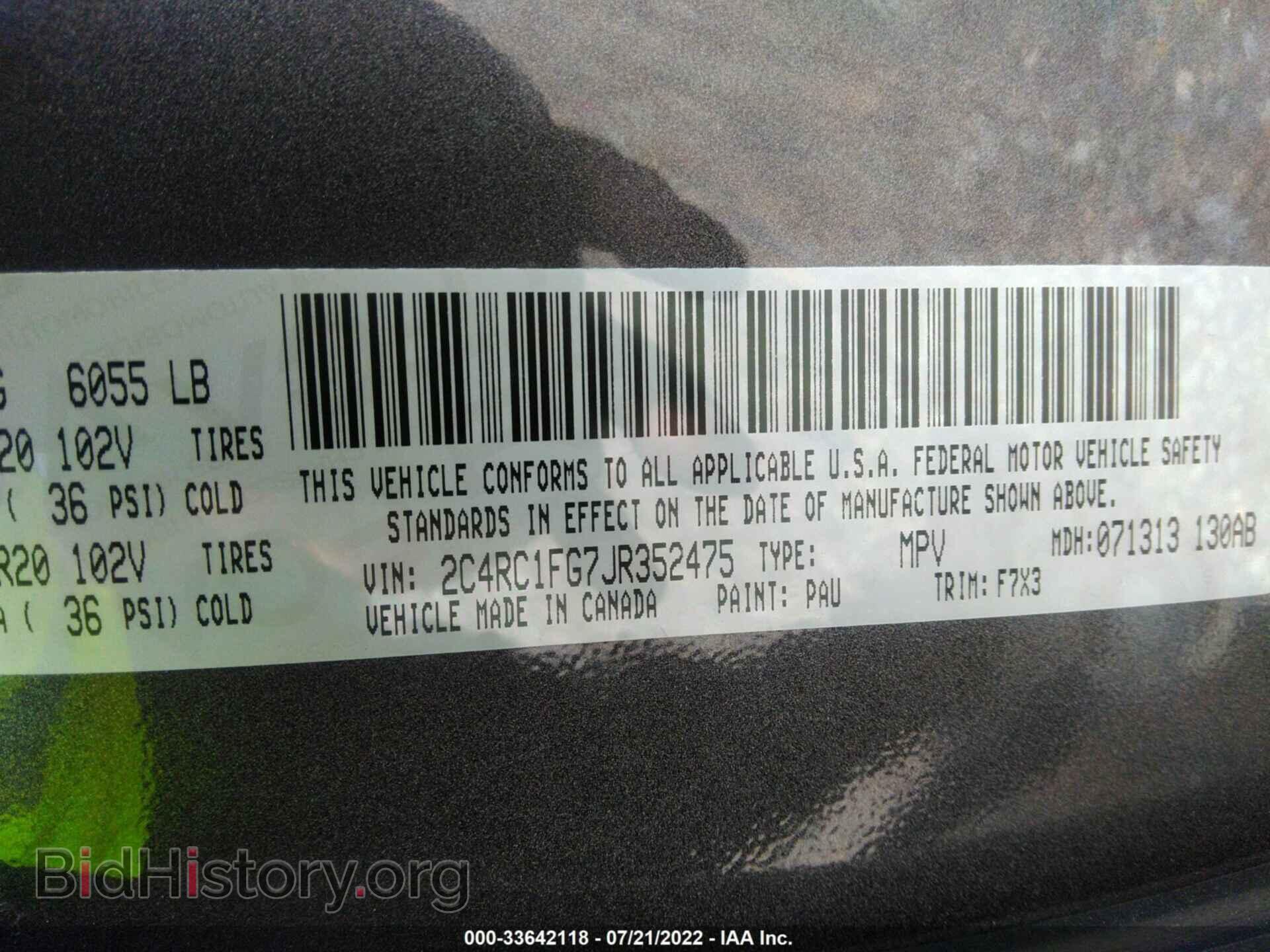 2018 CHRYSLER PACIFICA - VIN: 2C4RC1FG7JR352475 - Photo 9
