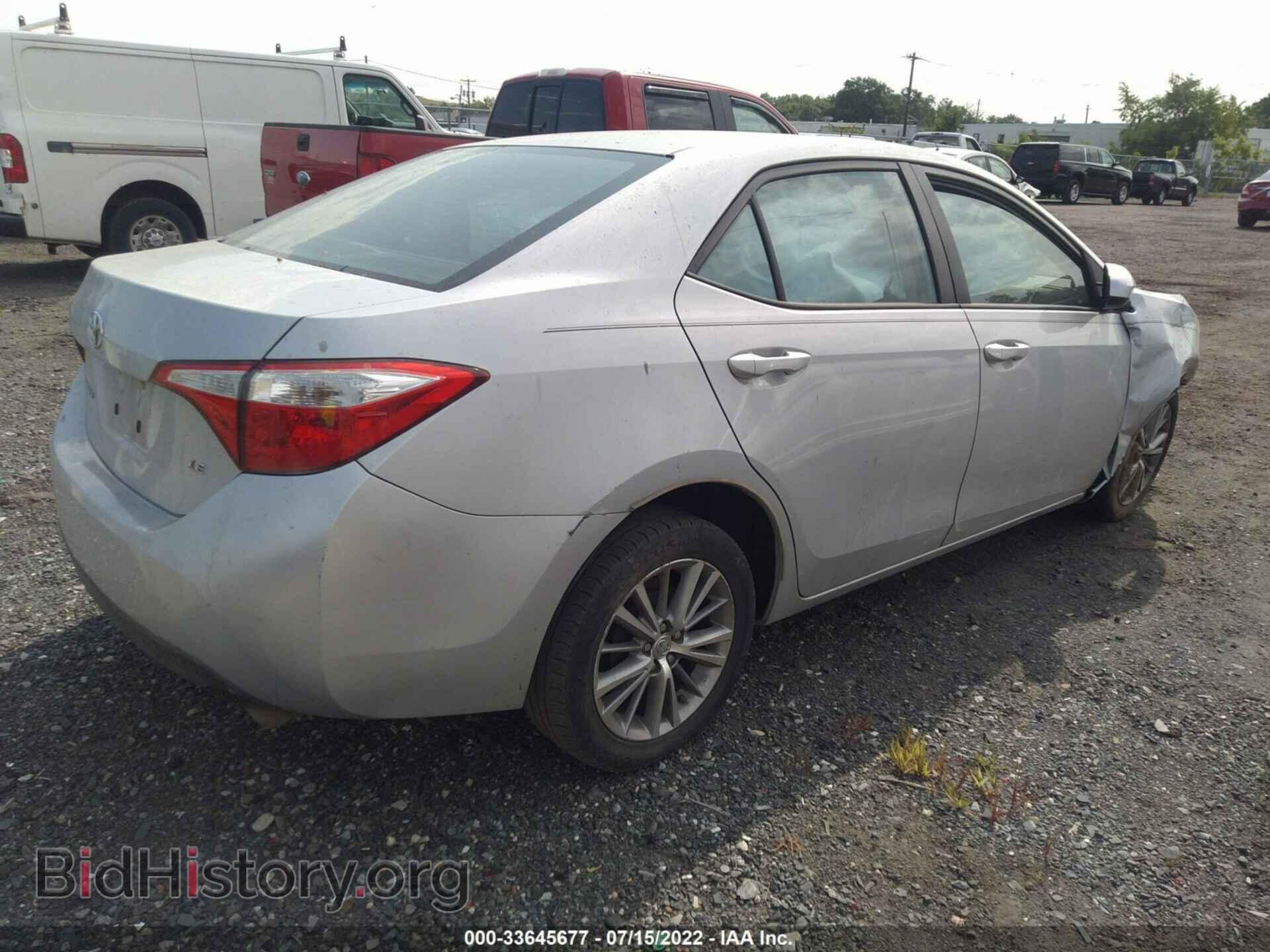 2014 TOYOTA COROLLA - VIN: 2T1BURHEXEC115302 - Фото 4
