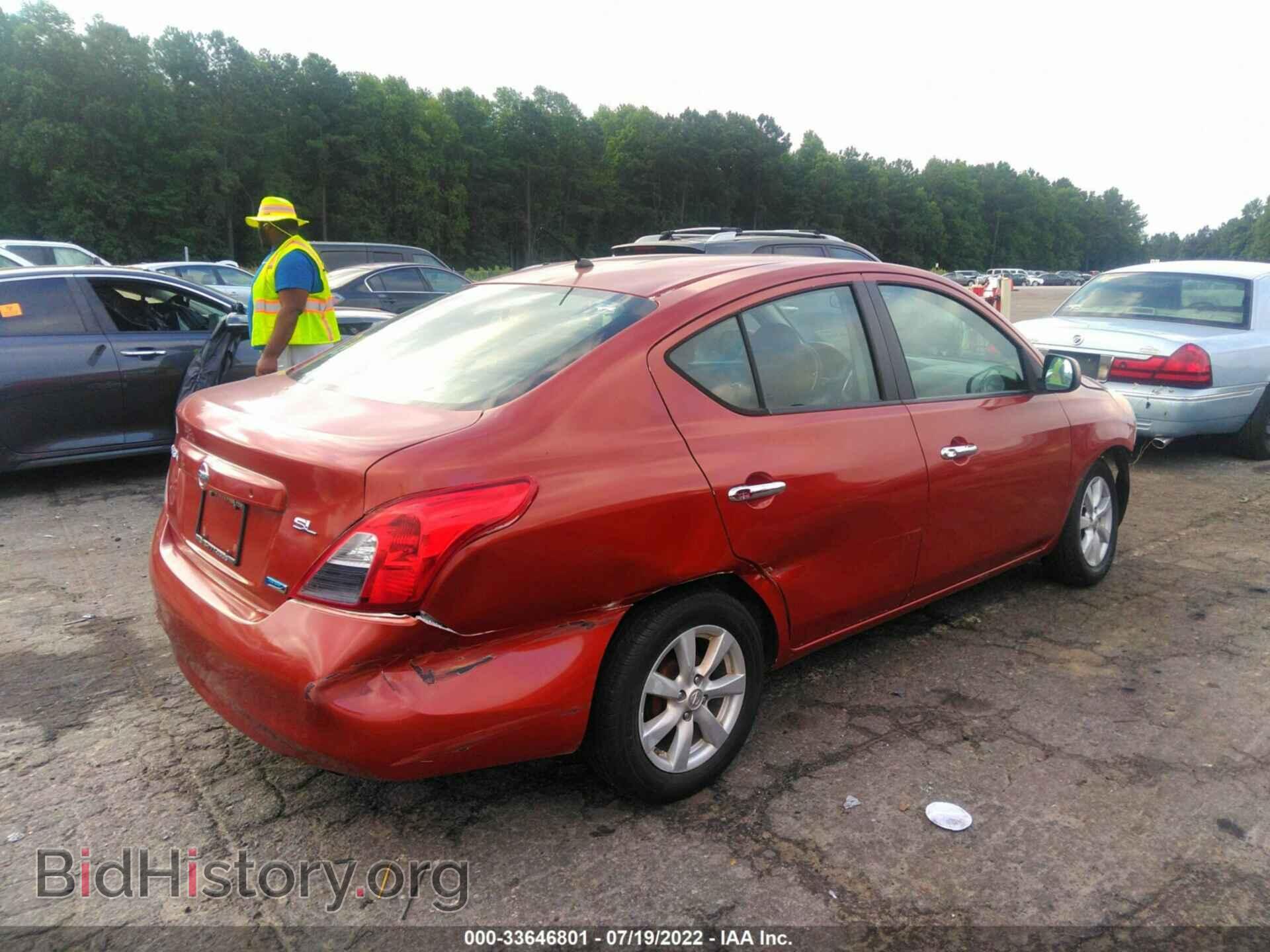 2012 NISSAN VERSA - VIN: 3N1CN7AP0CL822729 - Фото 4