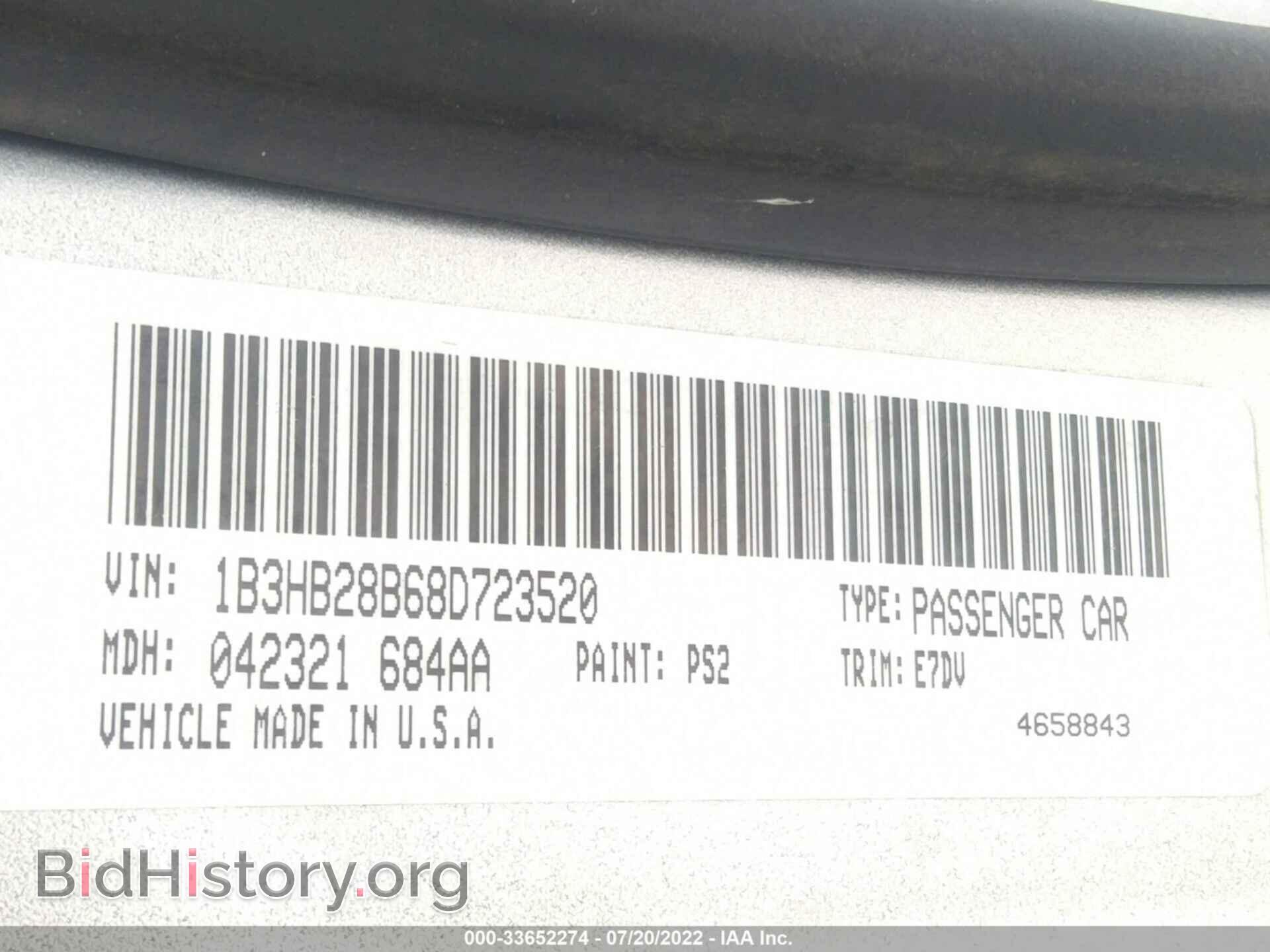 2008 DODGE CALIBER - VIN: 1B3HB28B68D723520 - Photo 9