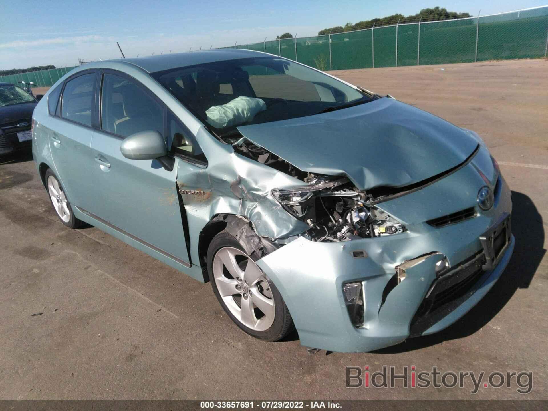 Фотография JTDKN3DU5C5466376 - TOYOTA PRIUS 2012