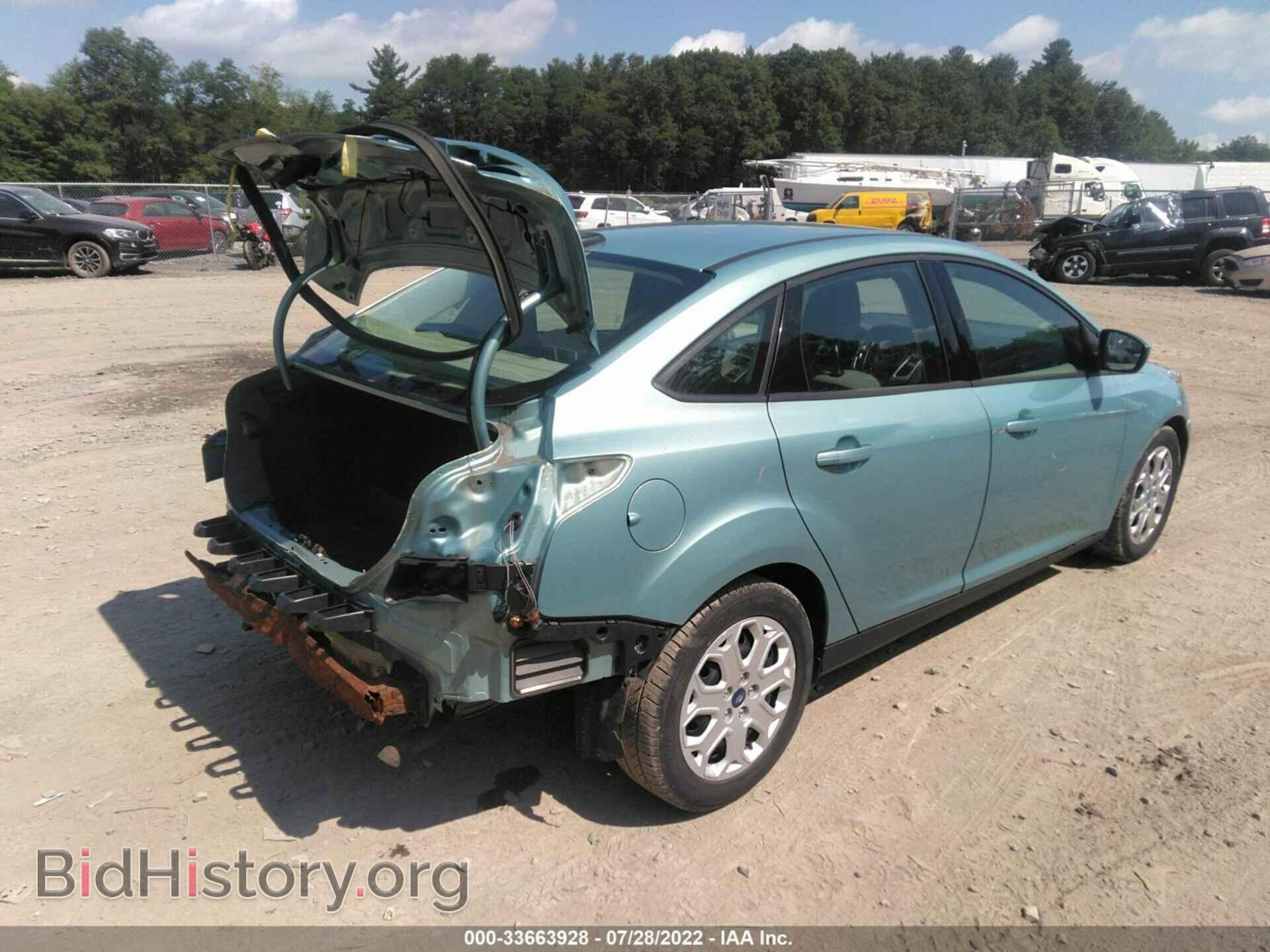 2012 FORD FOCUS - VIN: 1FAHP3F2XCL293729 - Фото 4