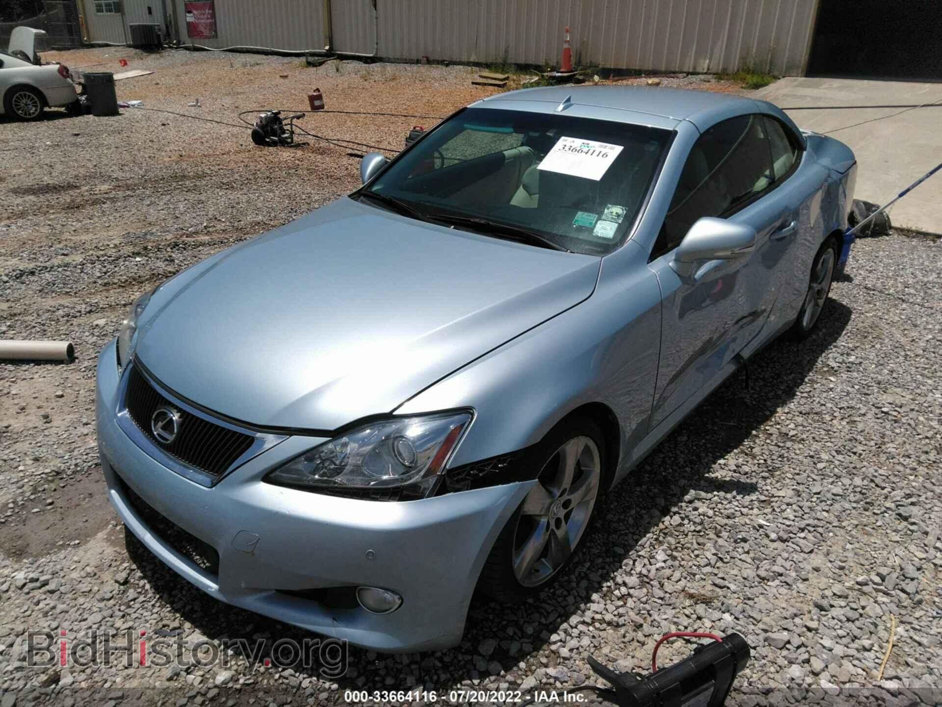 2010 LEXUS IS 350C - VIN: JTHFE2C25A2503211 - Фото 2