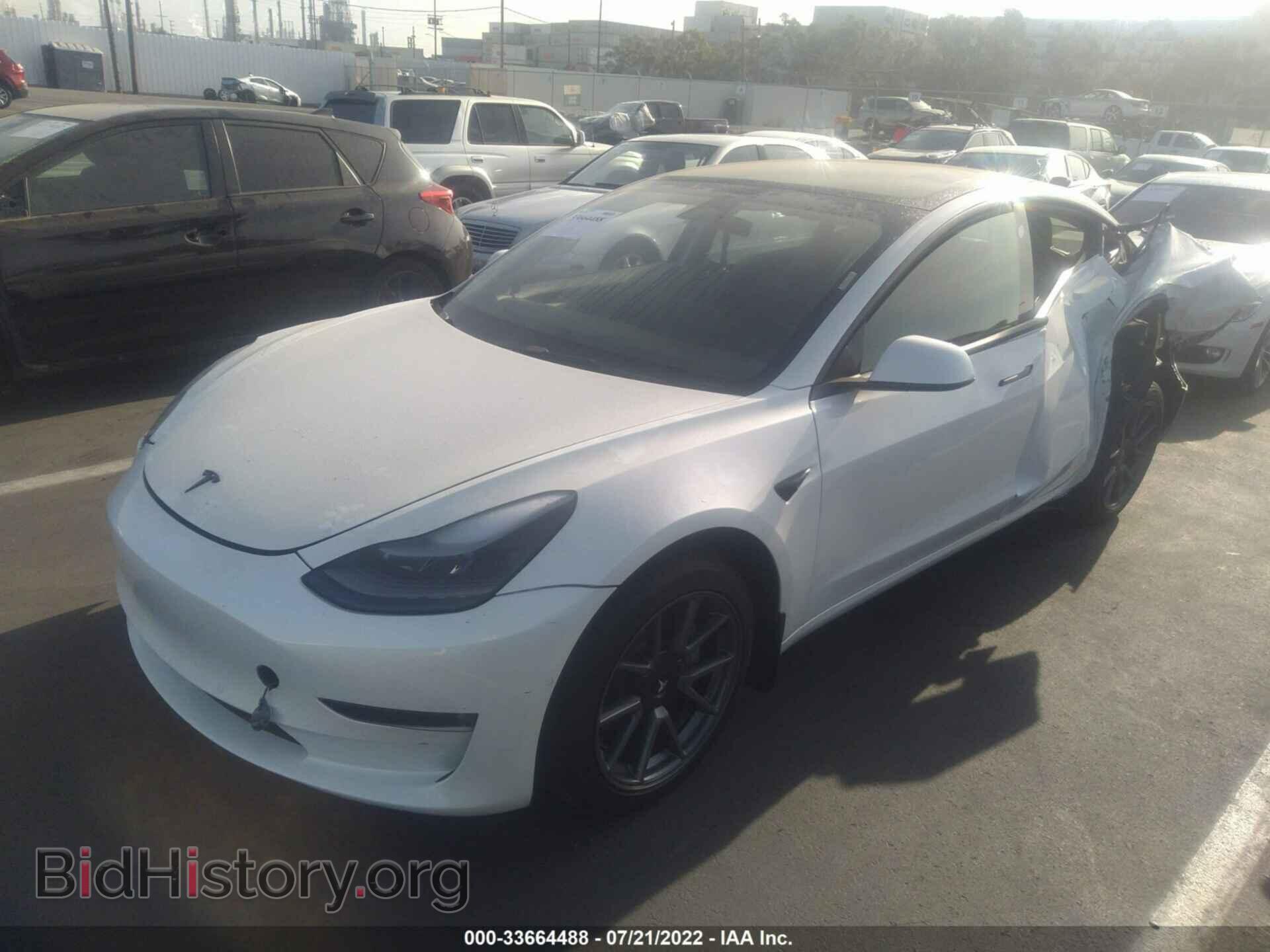 2022 TESLA MODEL 3 - VIN: 5YJ3E1EB4NF196516 - Фото 2