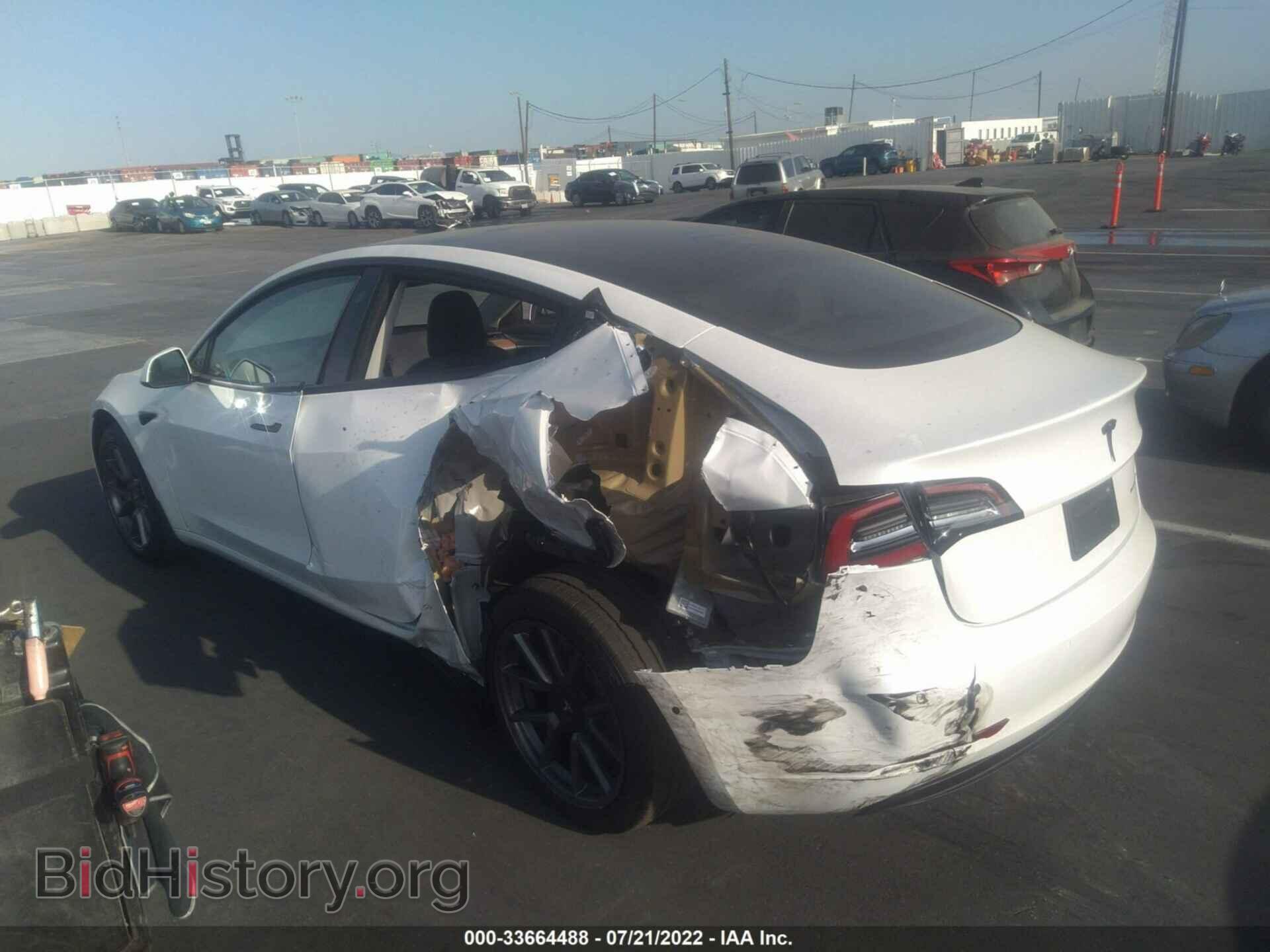 2022 TESLA MODEL 3 - VIN: 5YJ3E1EB4NF196516 - Фото 3