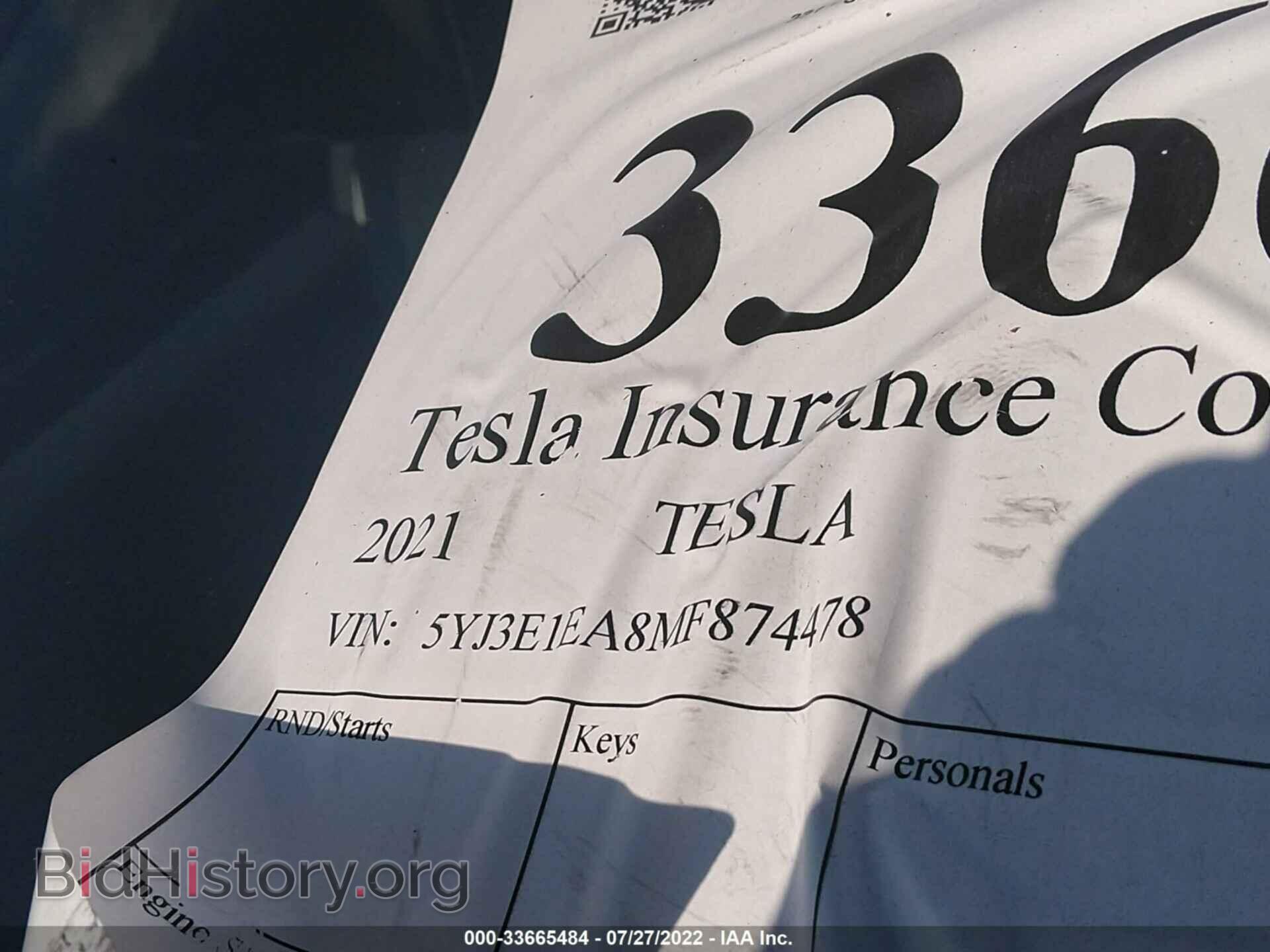 2021 TESLA MODEL 3 - VIN: 5YJ3E1EA8MF874478 - Photo 9
