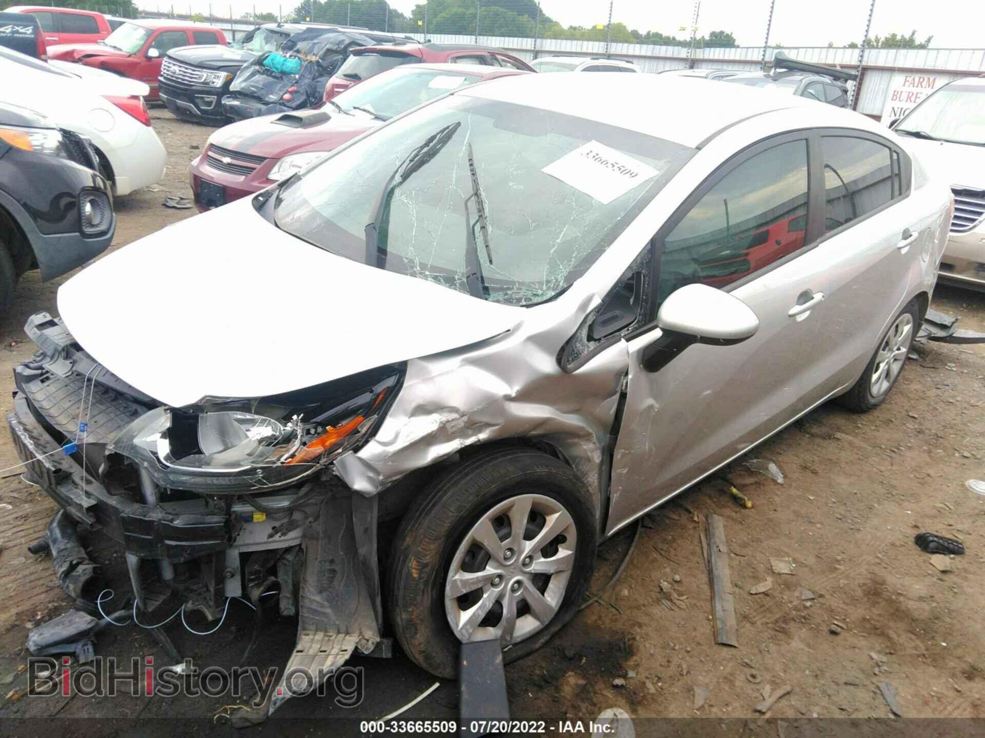 2015 KIA RIO - VIN: KNADM4A39F6501851 - Фото 2