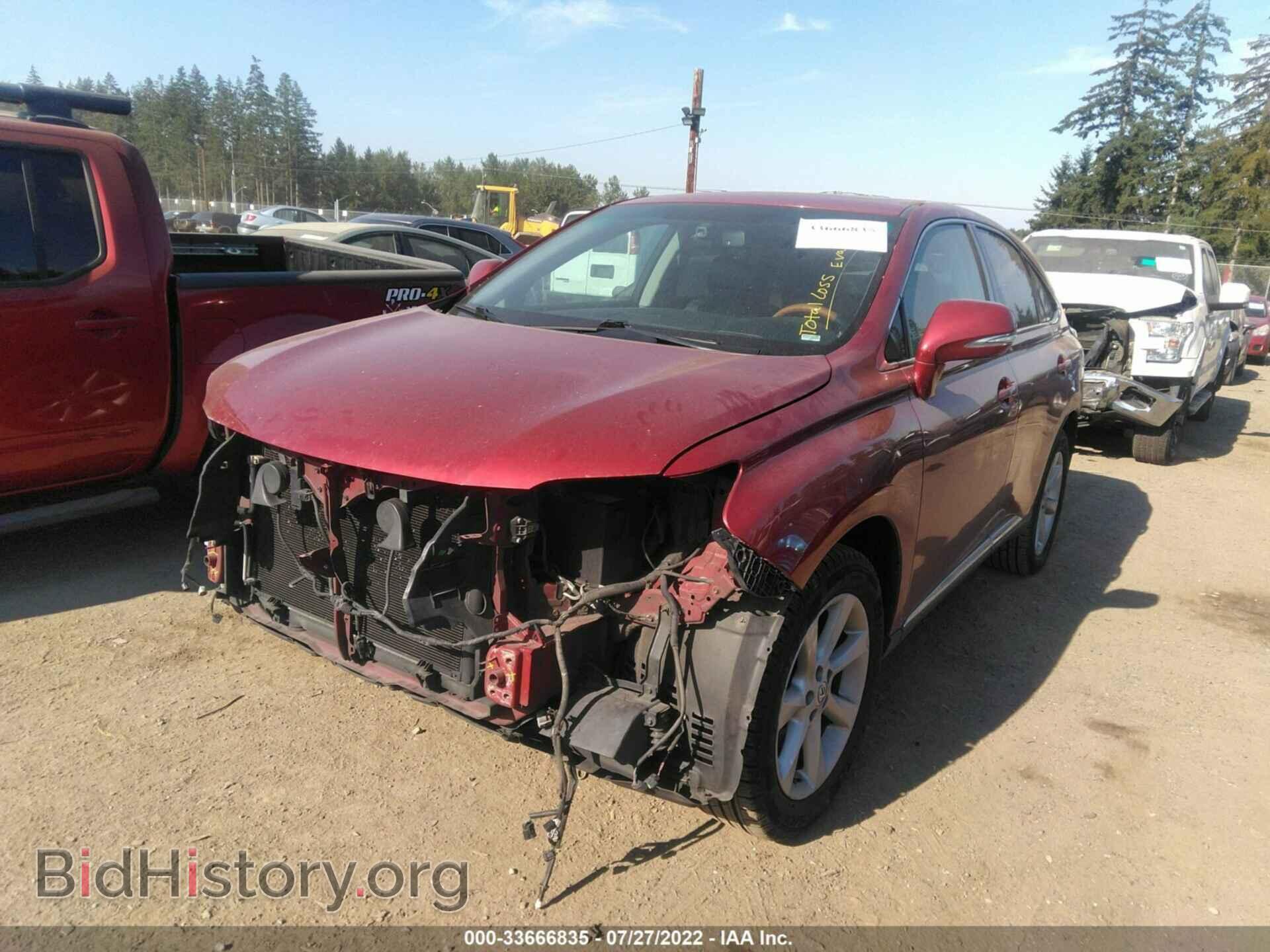 2010 LEXUS RX 350 - VIN: 2T2BK1BA4AC005106 - Фото 2