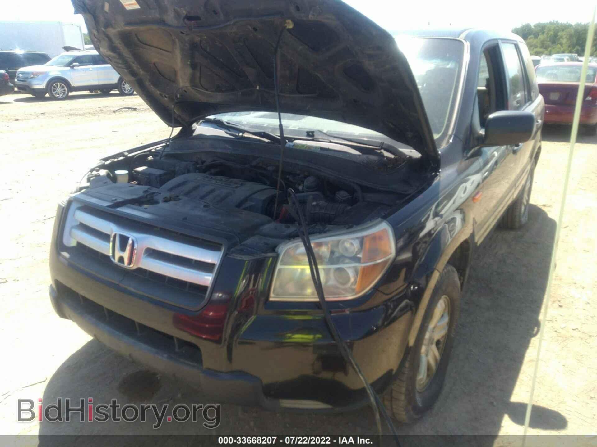2006 HONDA PILOT - VIN: 2HKYF18106H514818 - Фото 2