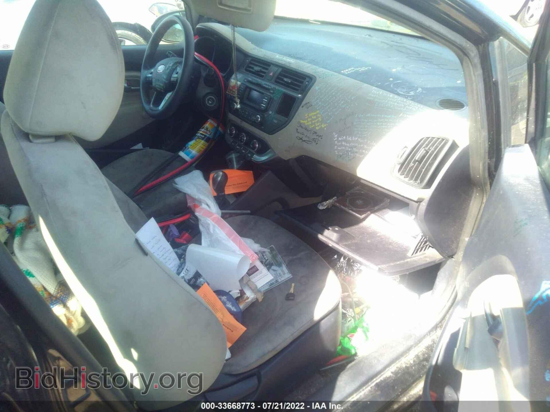 2012 KIA RIO - VIN: KNADM5A32C6082811 - Фото 5