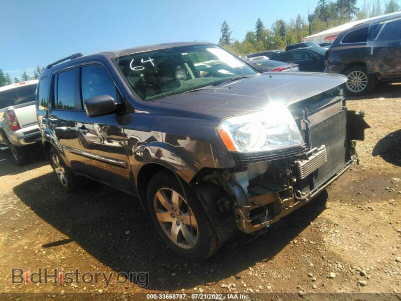 2014 Honda PILOT Touring (VIN 5FNYF4H90EB017739) — photo 1 of 12, IAAI, damage: front end