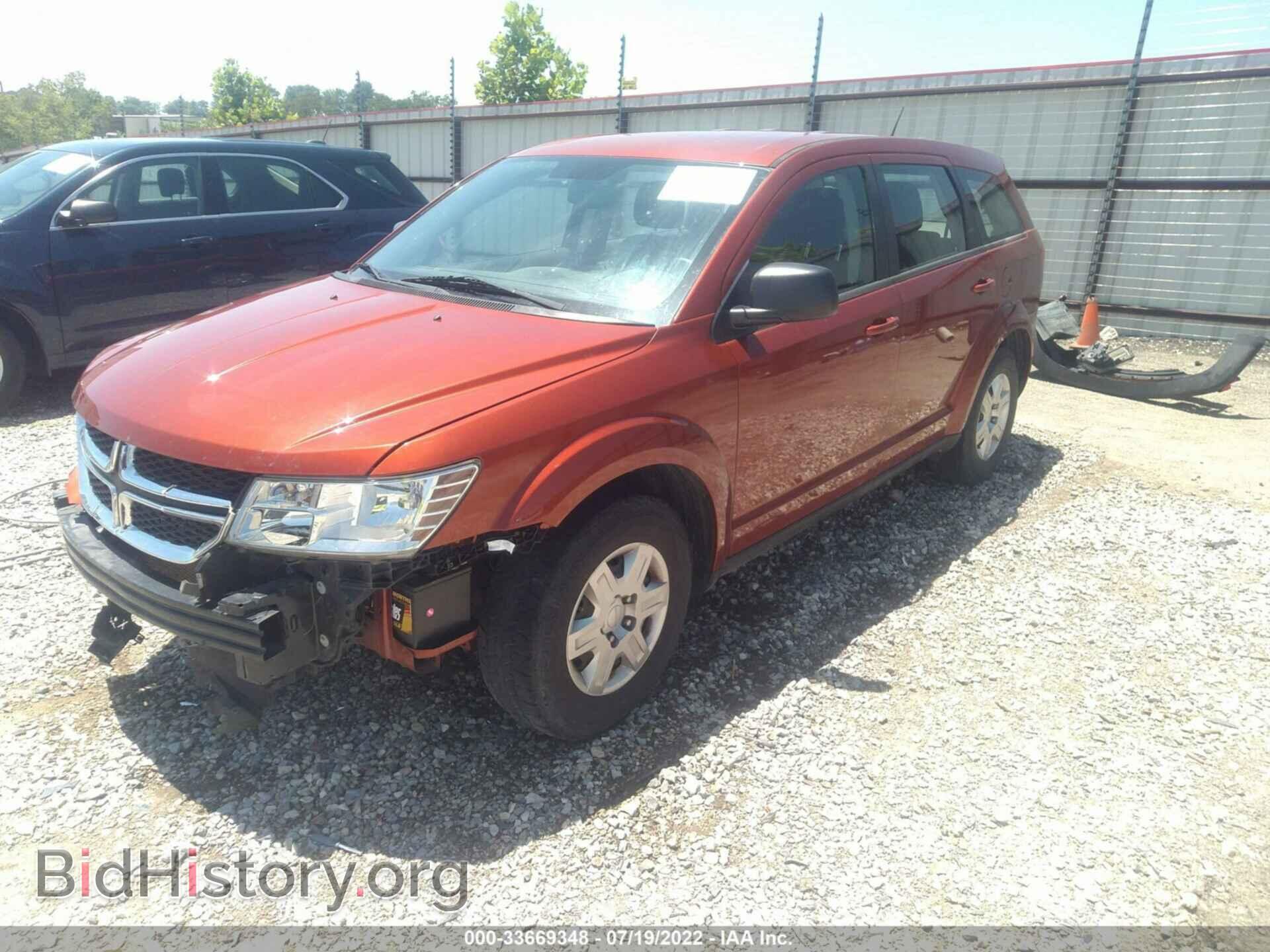 2012 DODGE JOURNEY - VIN: 3C4PDCAB0CT390335 - Фото 2