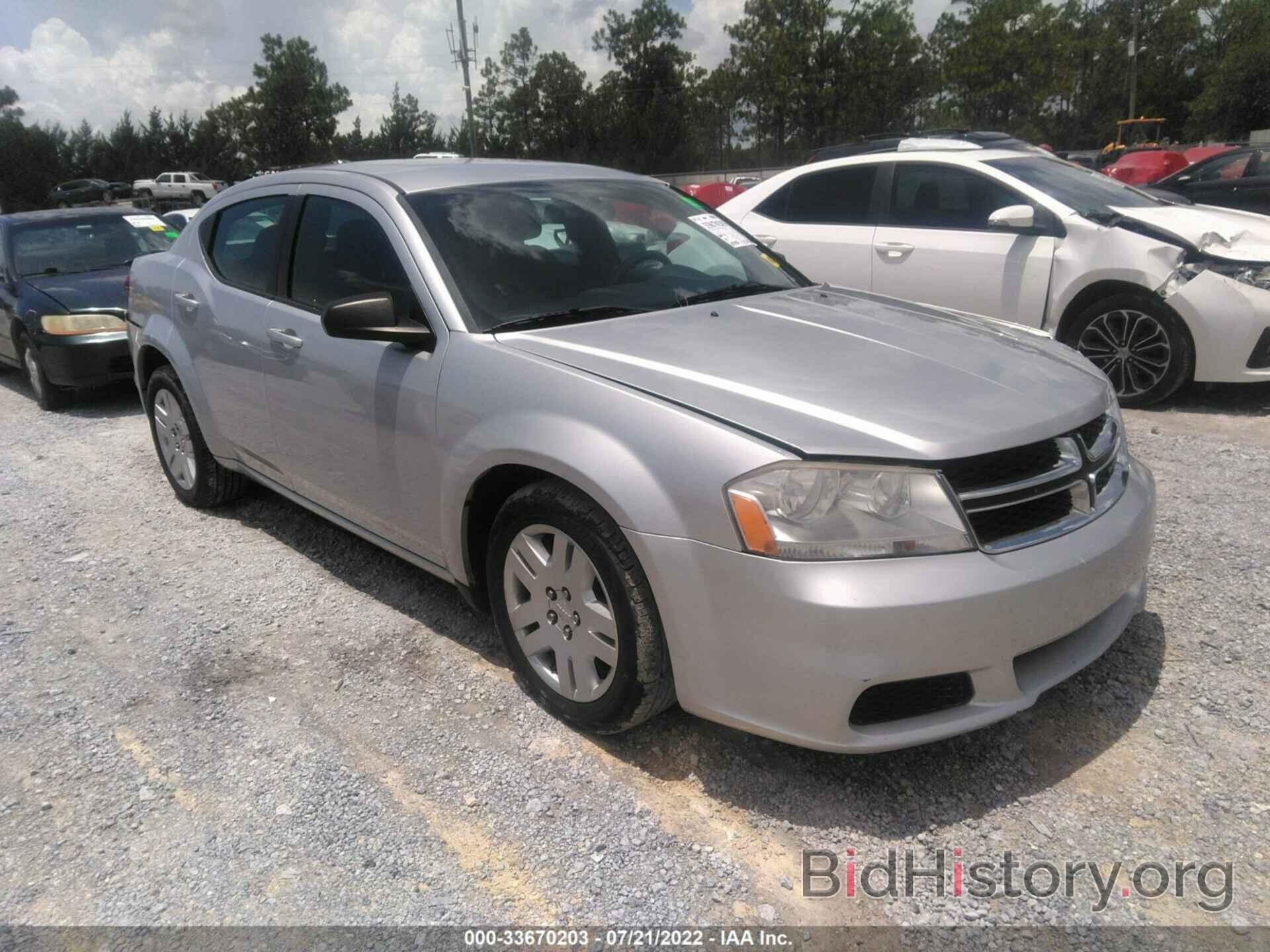 Фотография 1C3CDZAB6CN243488 - DODGE AVENGER 2012