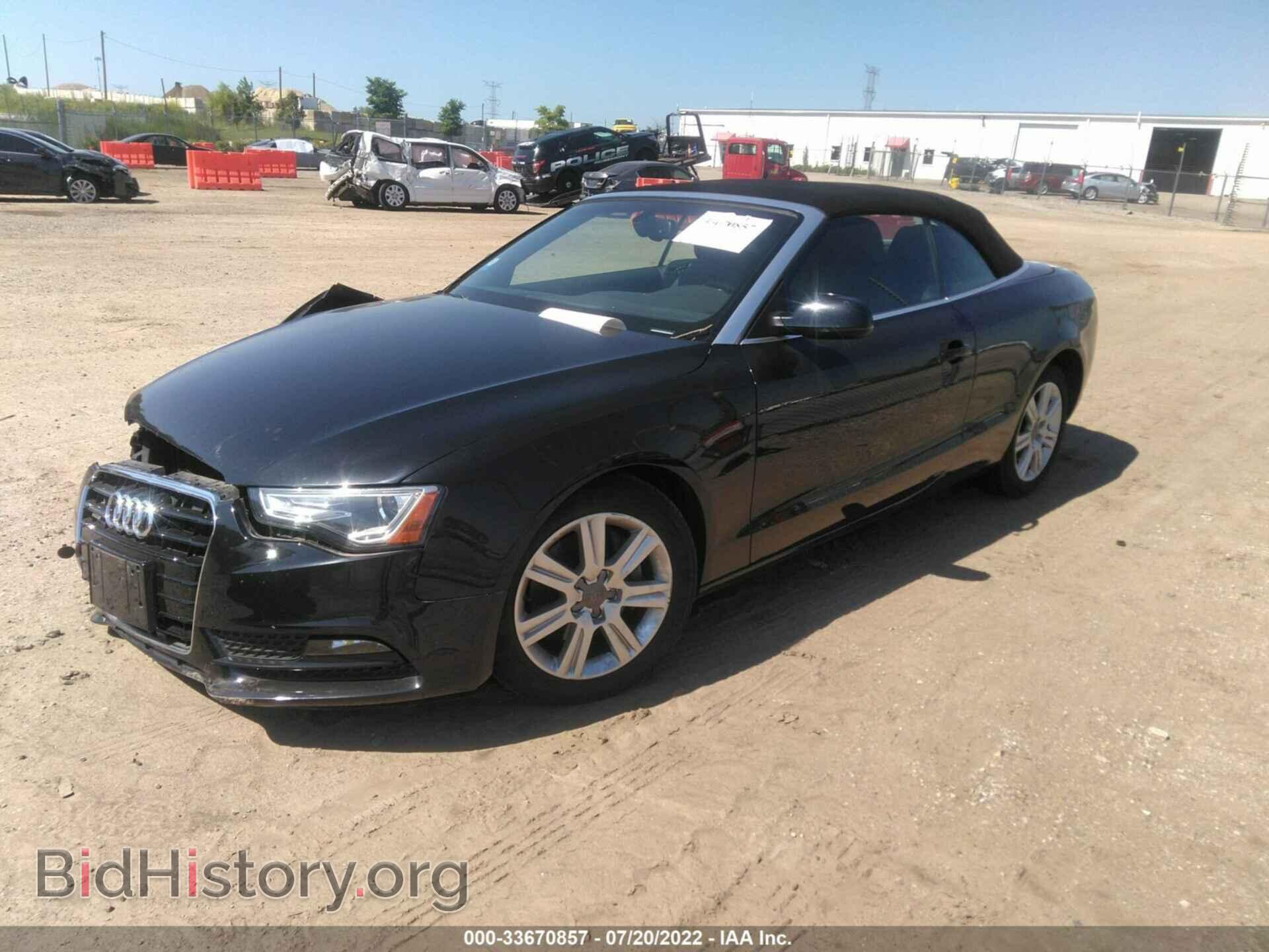 2013 AUDI A5 - VIN: WAULFAFH4DN011295 - Photo 2