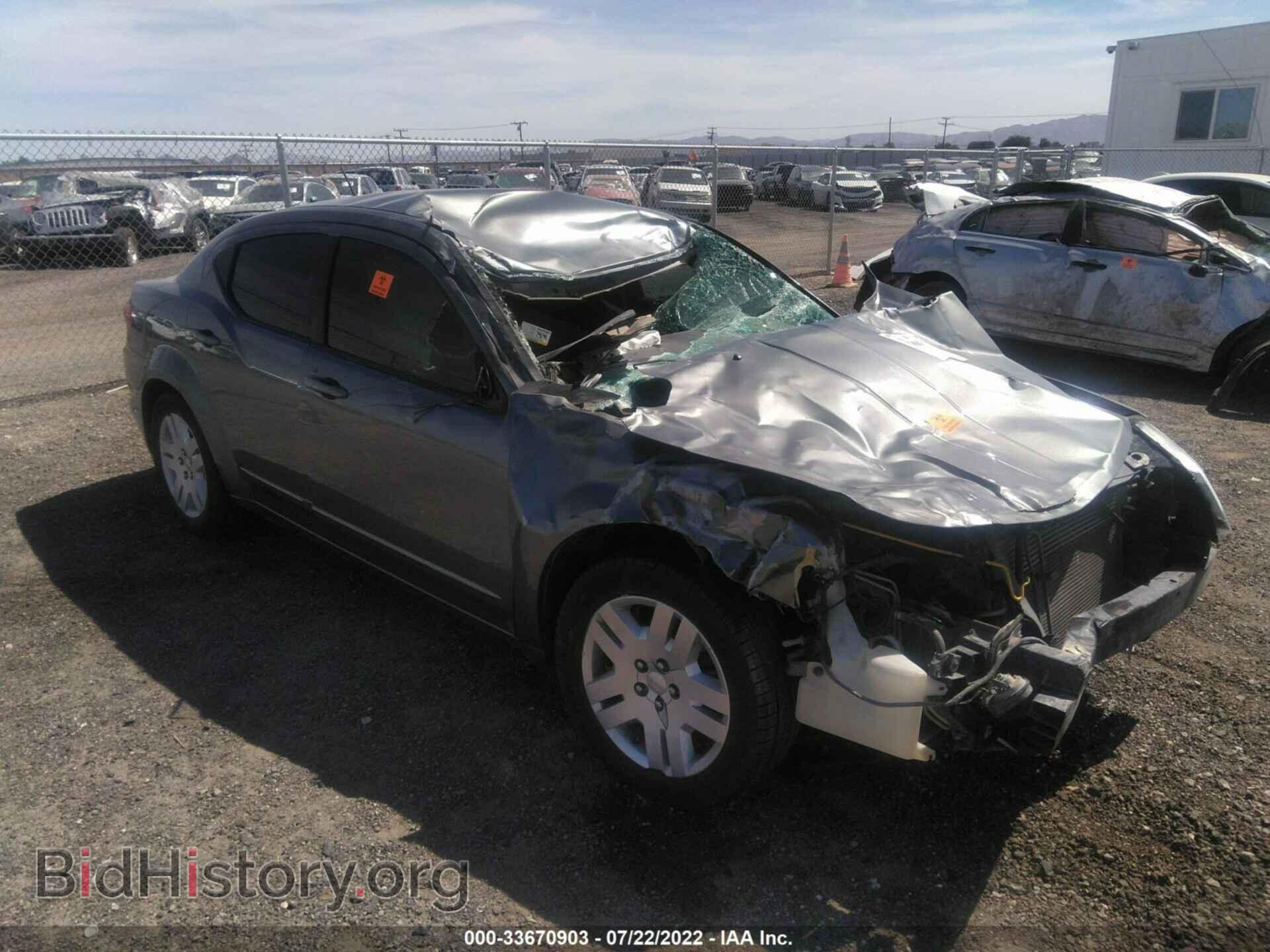 Photo 1C3CDZAB4CN322562 - DODGE AVENGER 2012