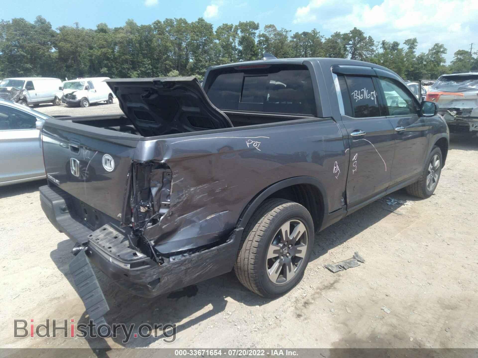 2019 HONDA RIDGELINE - VIN: 5FPYK3F71KB011958 - Фото 4