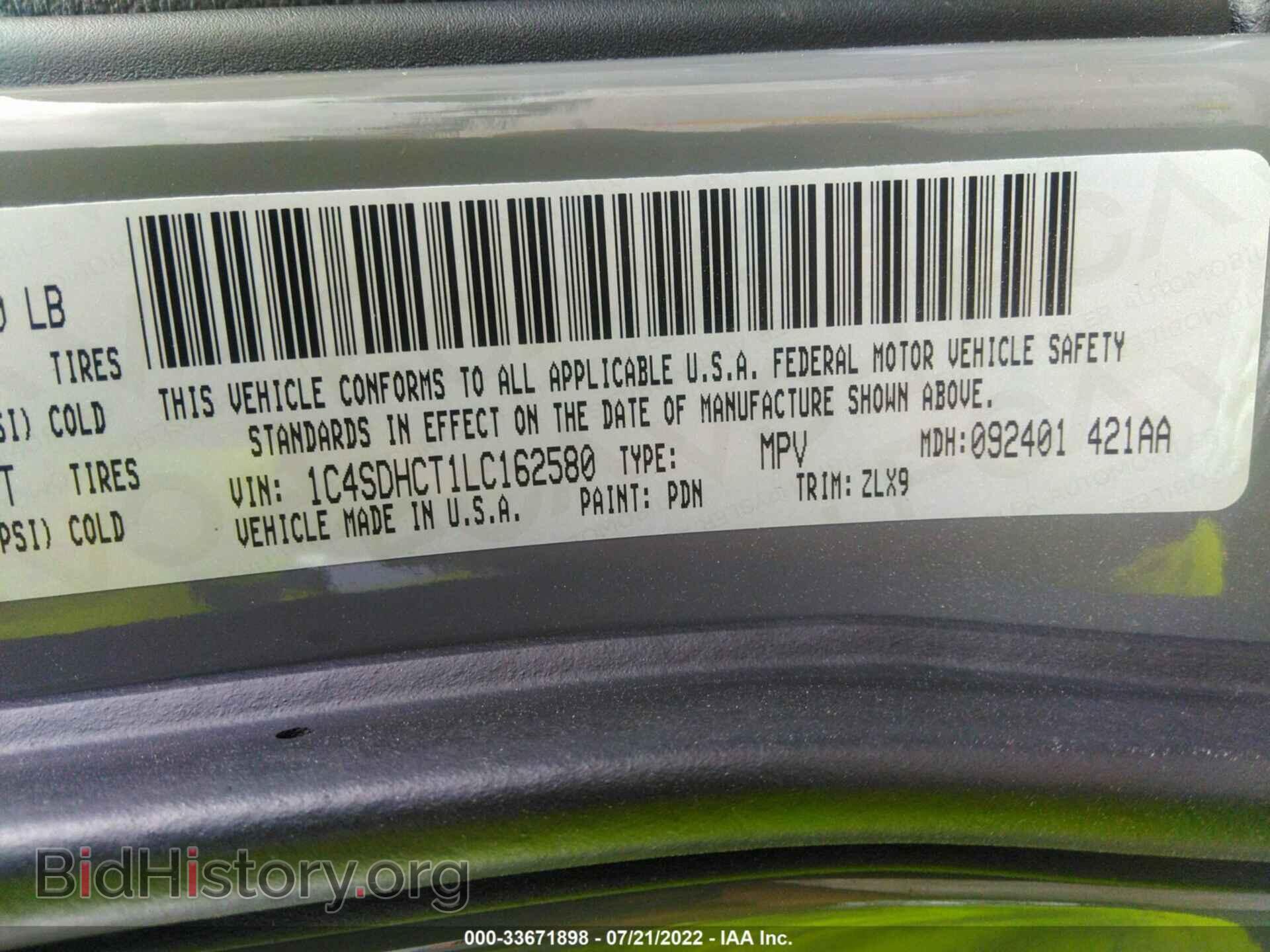 2020 DODGE DURANGO - VIN: 1C4SDHCT1LC162580 - Photo 9