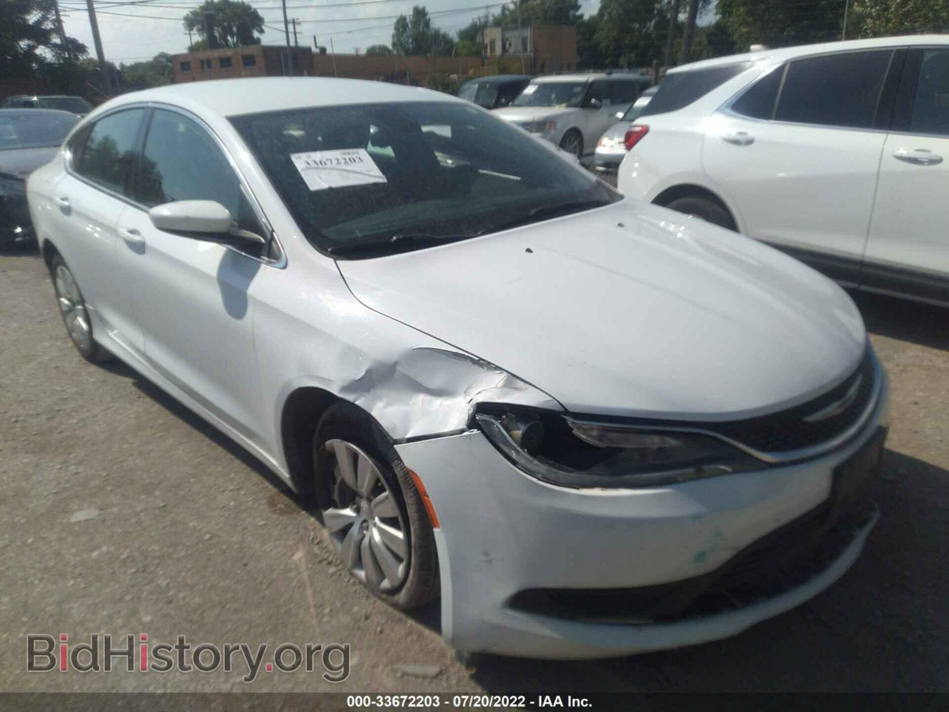 Фотография 1C3CCCFB0FN682103 - CHRYSLER 200 2015