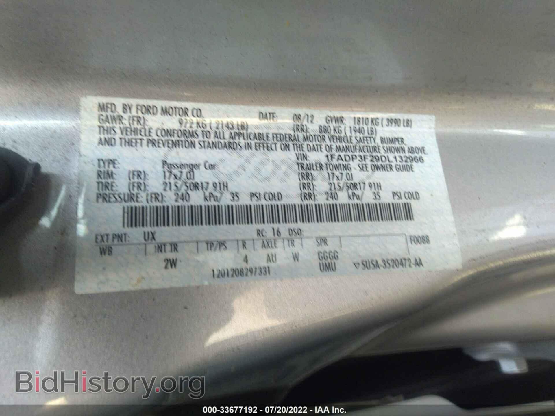 2013 FORD FOCUS - VIN: 1FADP3F29DL132966 - Photo 9