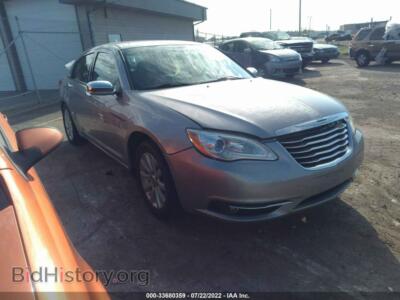 2013 Chrysler 200 Limited, серый — VIN 1C3CCBCG2DN614747, IAAI