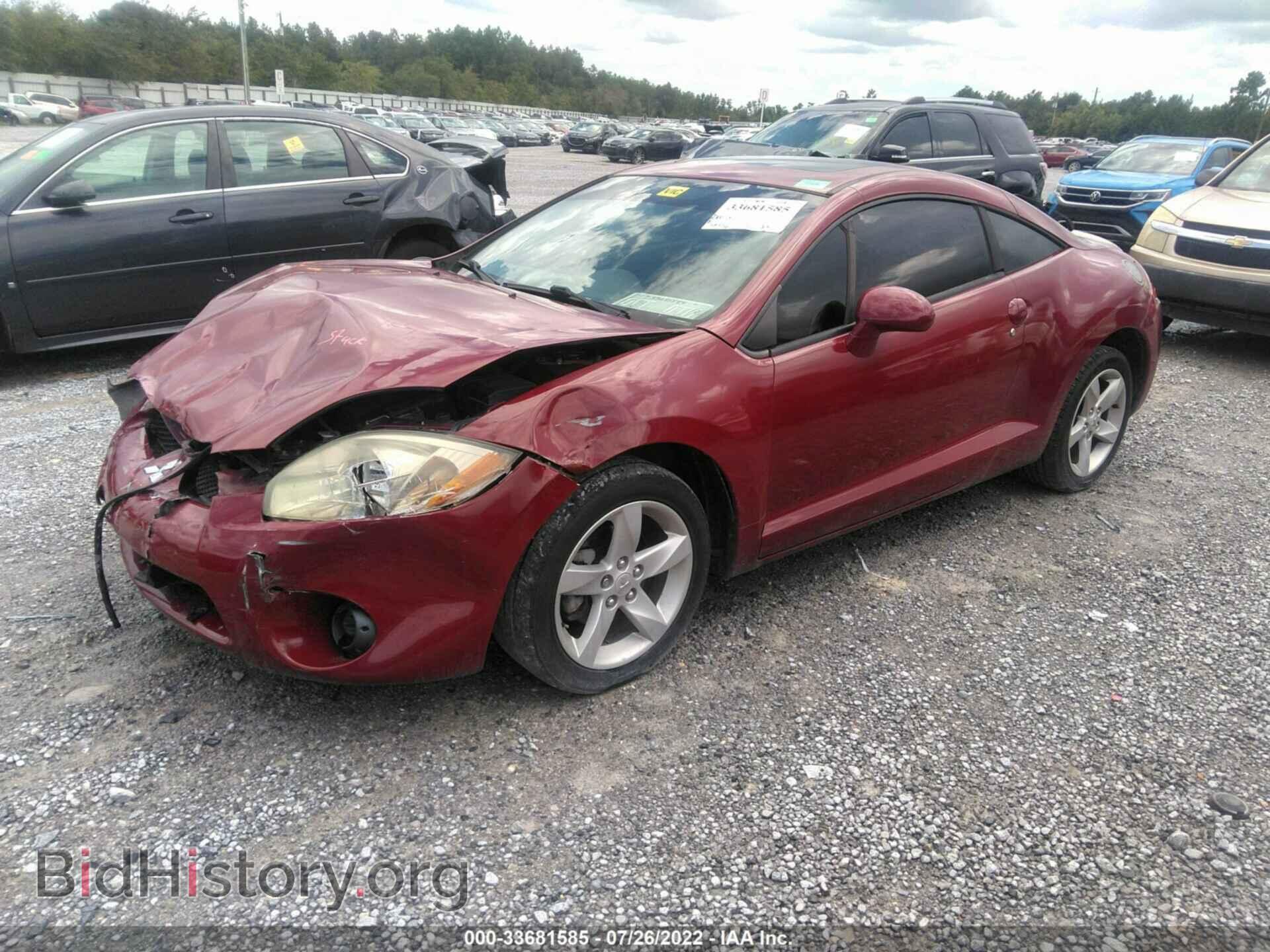 2007 MITSUBISHI ECLIPSE - VIN: 4A3AK24F27E025596 - Фото 2