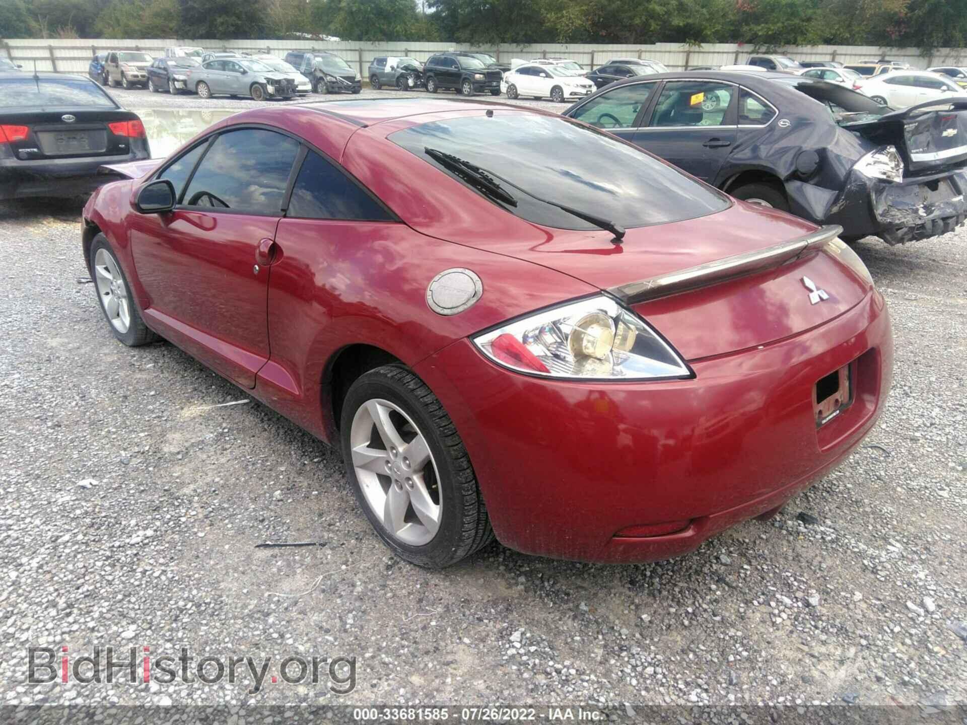 2007 MITSUBISHI ECLIPSE - VIN: 4A3AK24F27E025596 - Фото 3
