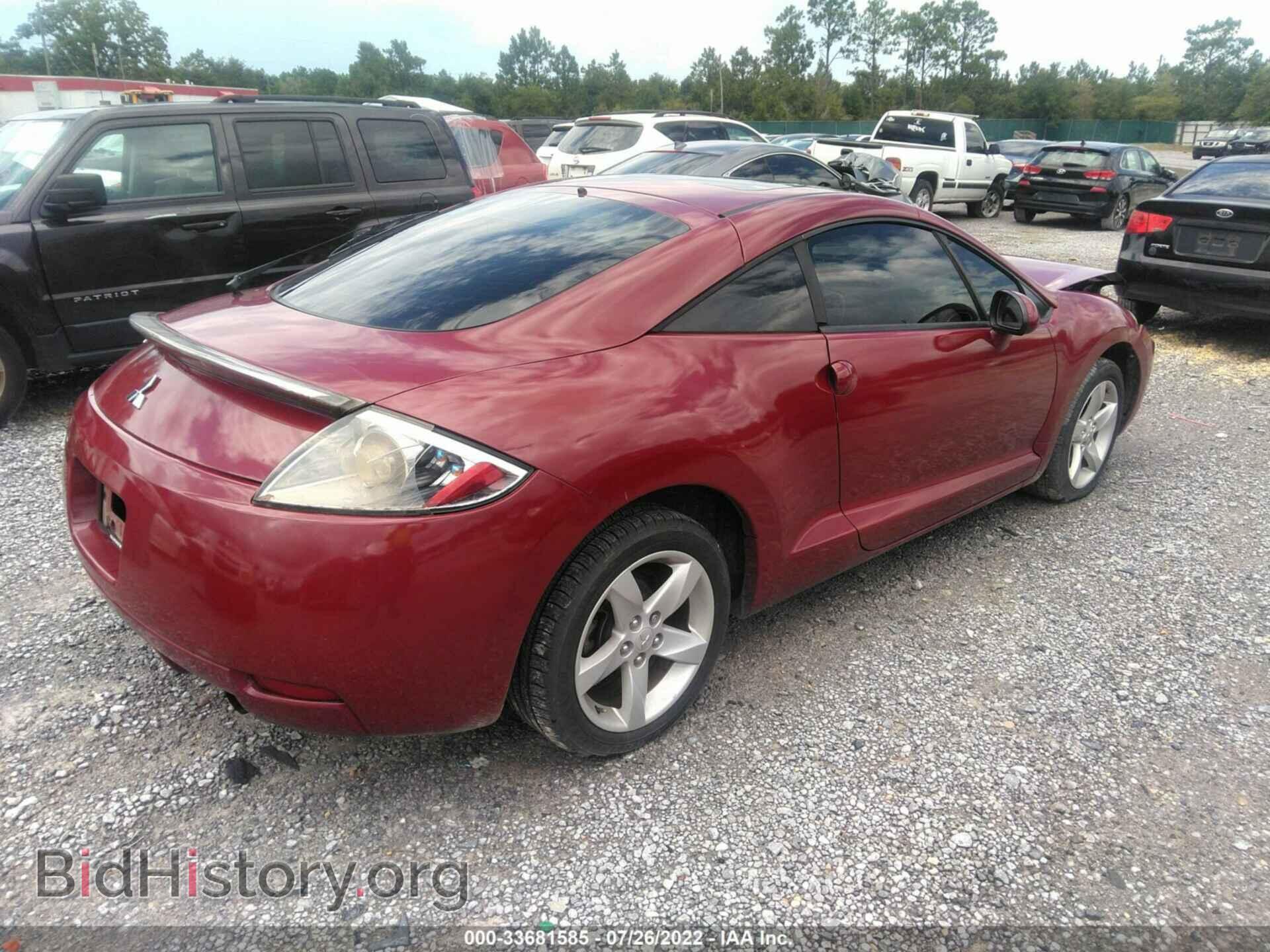 2007 MITSUBISHI ECLIPSE - VIN: 4A3AK24F27E025596 - Фото 4