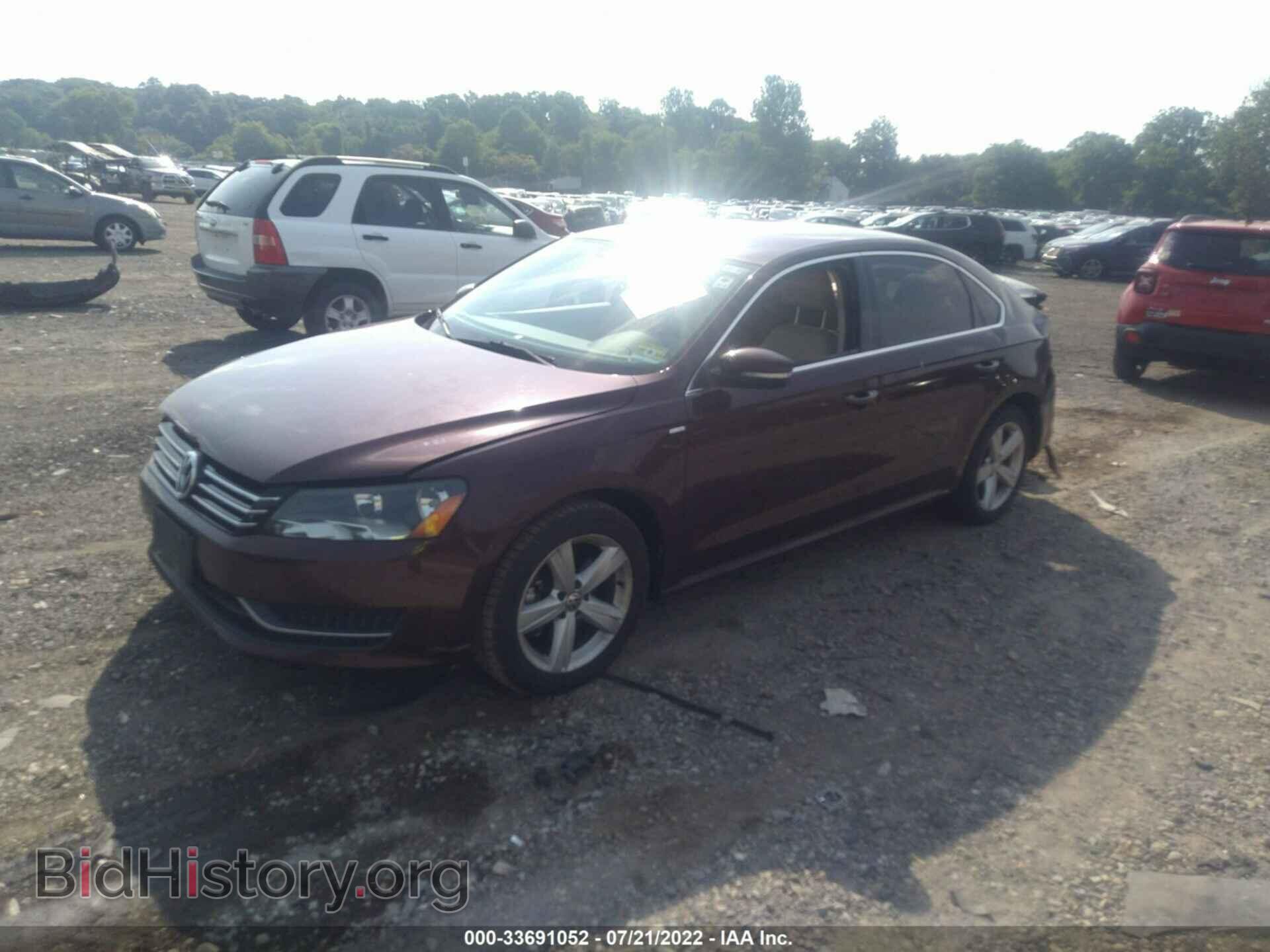 2014 VOLKSWAGEN PASSAT - VIN: 1VWAT7A31EC035825 - Фото 2