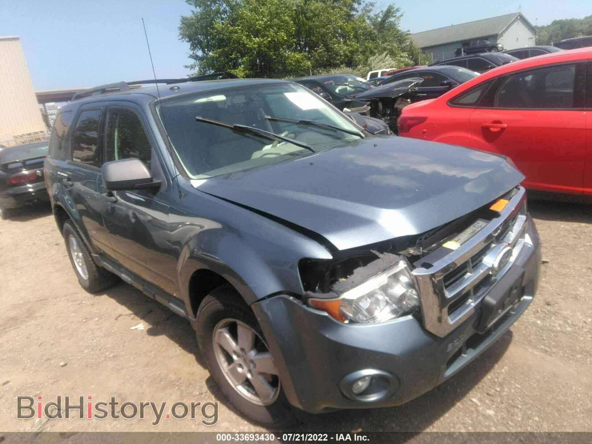 2010 Ford ESCAPE XLT (VIN 1FMCU0D75AKC16355) — фото 1 из 11, IAAI, повреждение: передняя часть