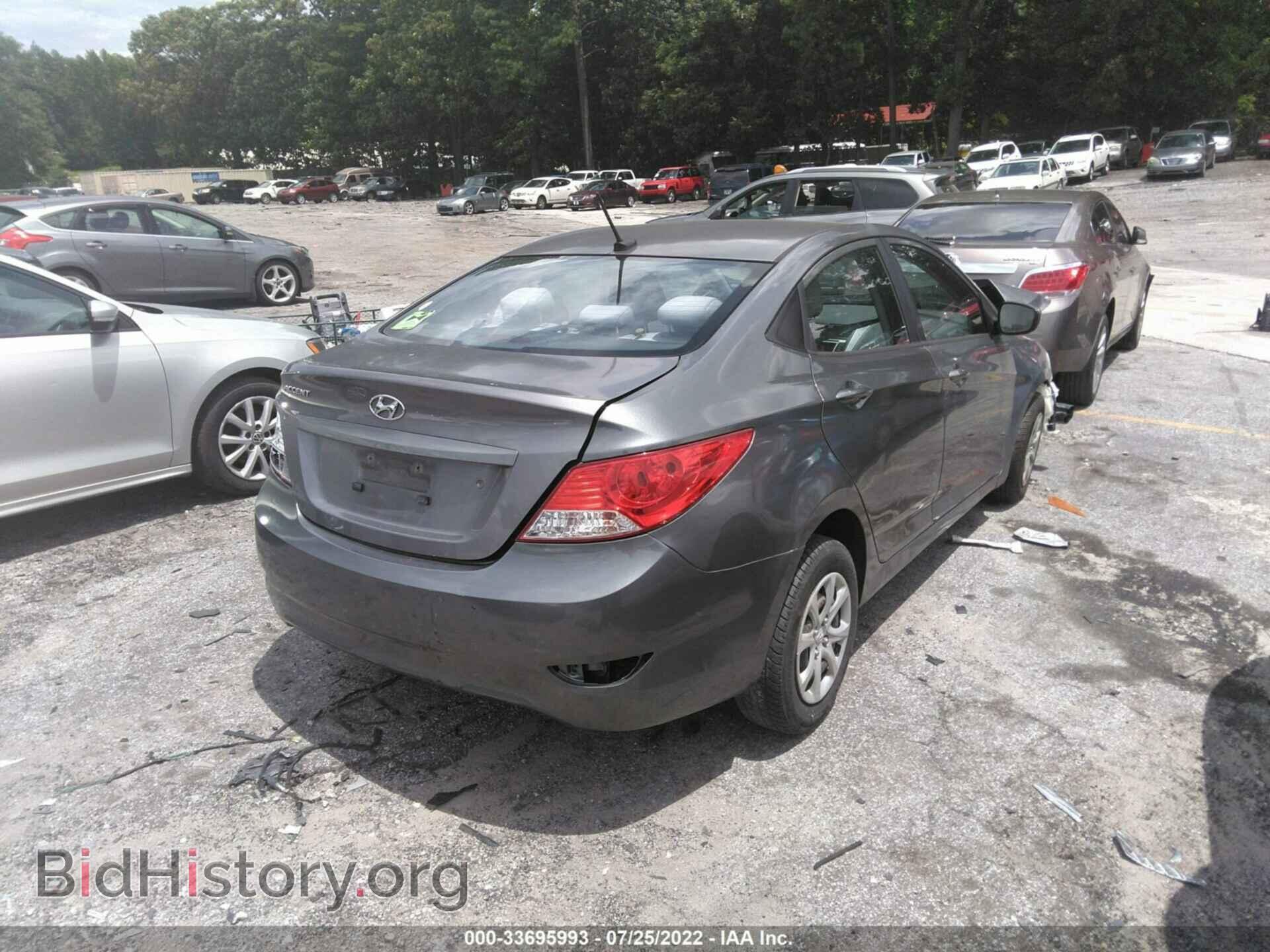 2014 HYUNDAI ACCENT - VIN: KMHCT4AEXEU670933 - Фото 4