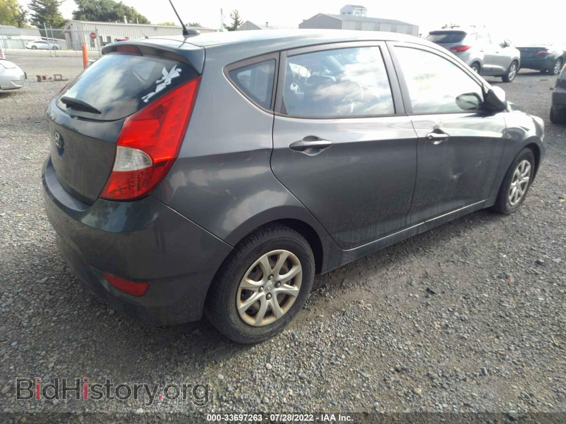 2012 HYUNDAI ACCENT - VIN: KMHCT5AE3CU015936 - Фото 4