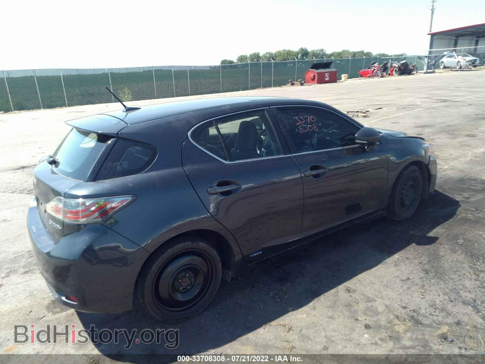 2011 LEXUS CT 200H - VIN: JTHKD5BH1B2022477 - Фото 4