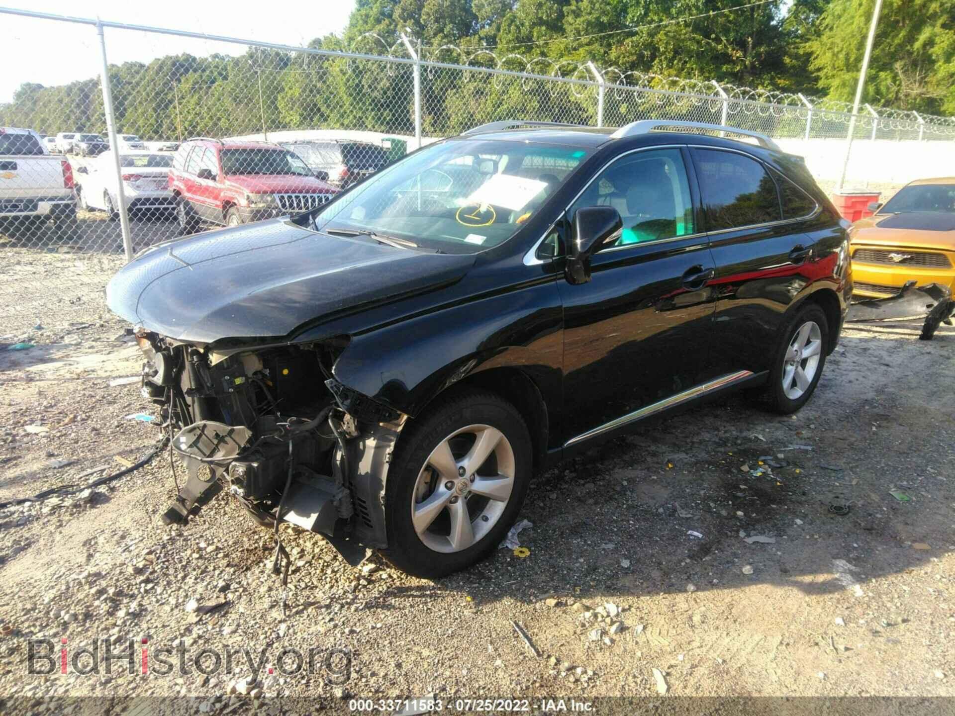 2012 LEXUS RX 350 - VIN: 2T2BK1BA9CC134865 - Фото 2