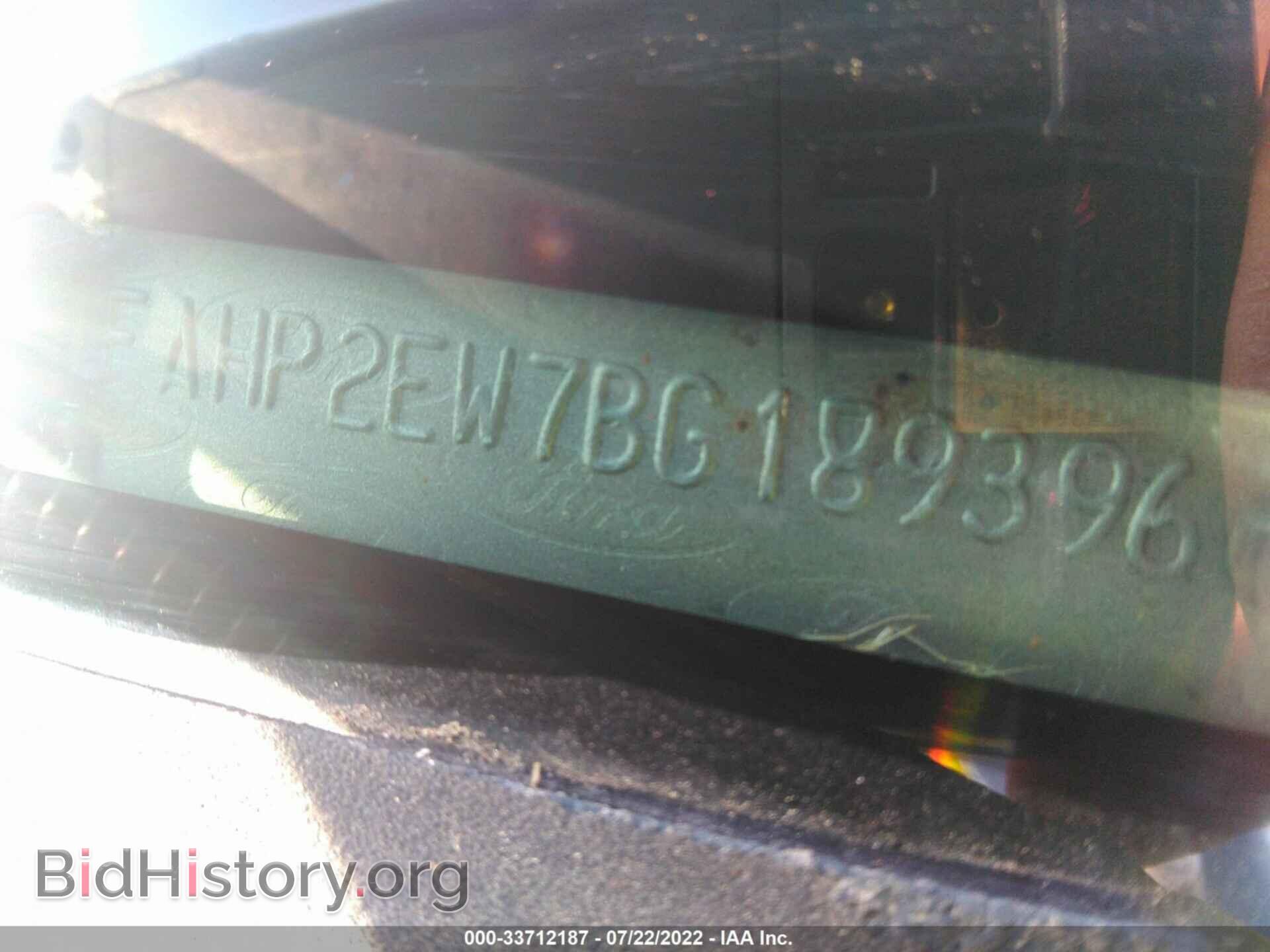 2011 FORD TAURUS - VIN: 1FAHP2EW7BG189396 - Photo 9