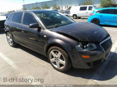 2007 Audi A3, черный — VIN WAUHF78P97A018946, IAAI