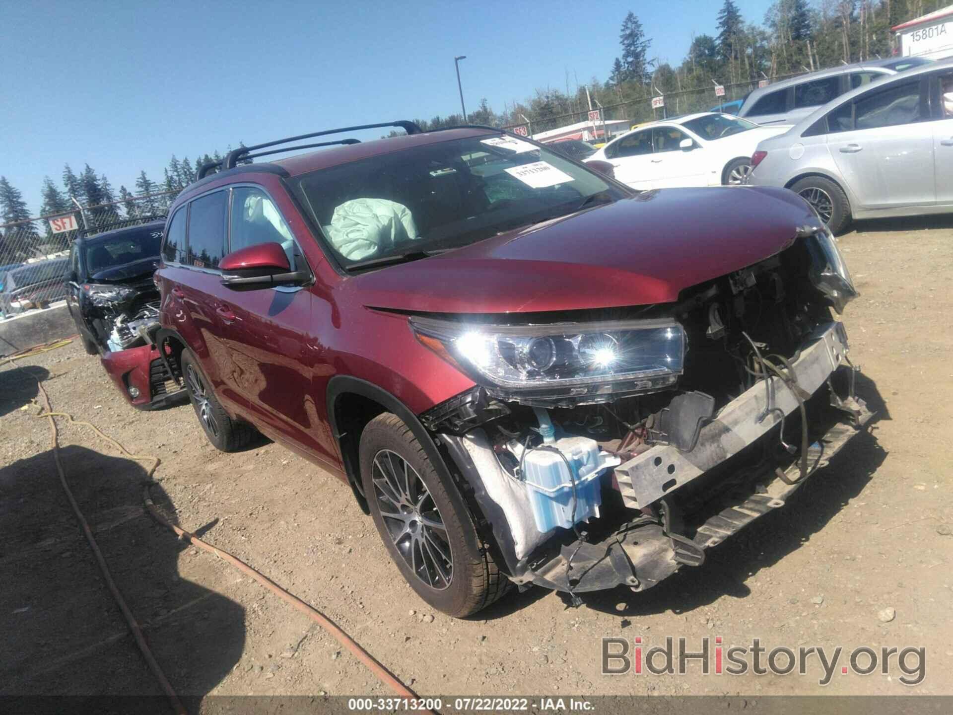 Photo 5TDJZRFH3HS378222 - TOYOTA HIGHLANDER 2017