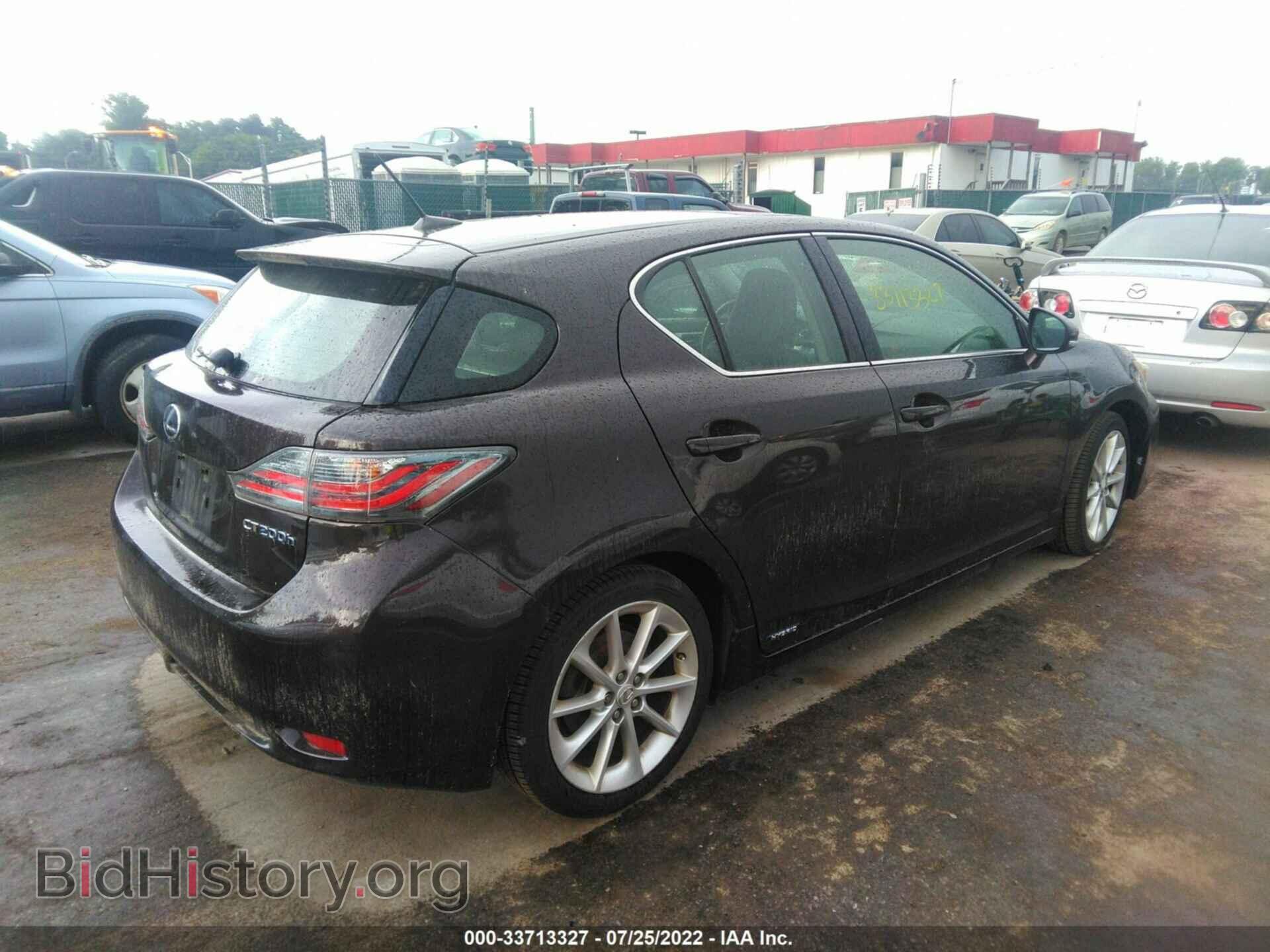 2011 LEXUS CT 200H - VIN: JTHKD5BH7B2046492 - Фото 4