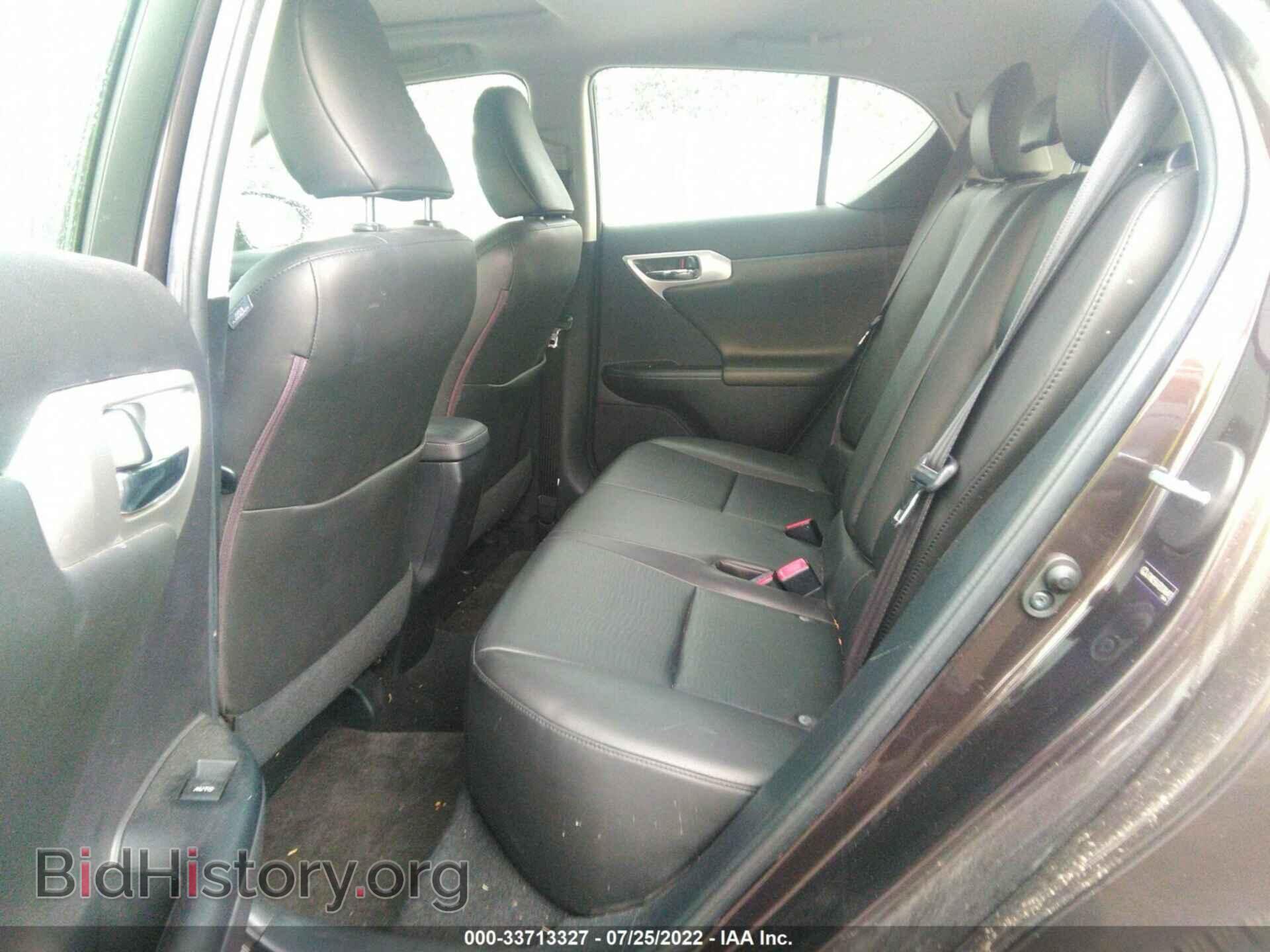 2011 LEXUS CT 200H - VIN: JTHKD5BH7B2046492 - Фото 8