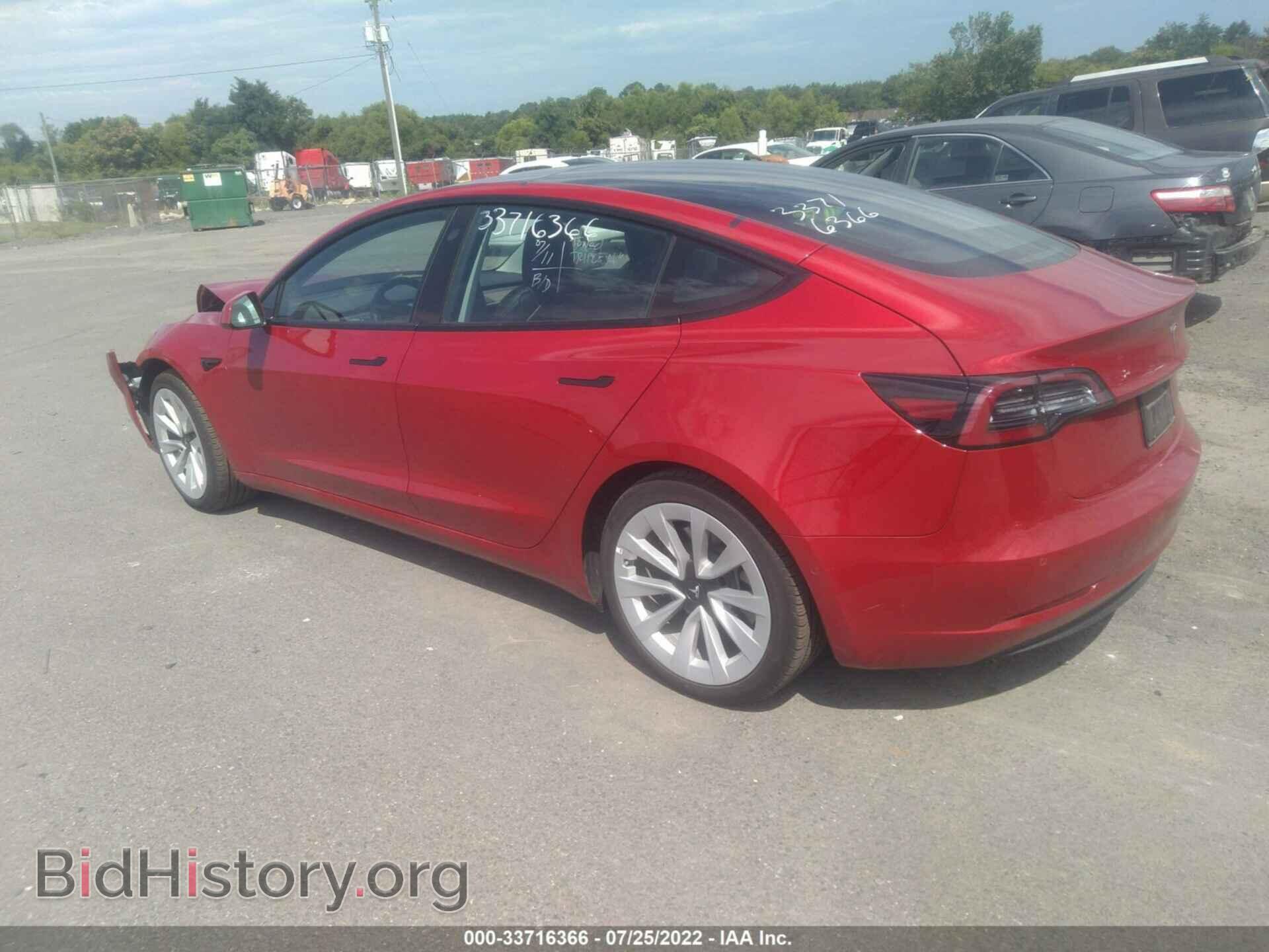 2022 TESLA MODEL 3 - VIN: 5YJ3E1EB5NF185105 - Photo 3