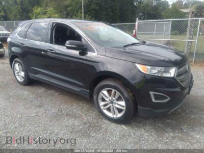 2015 Ford EDGE SEL, черный — VIN 2FMTK4J96FBC28292, IAAI