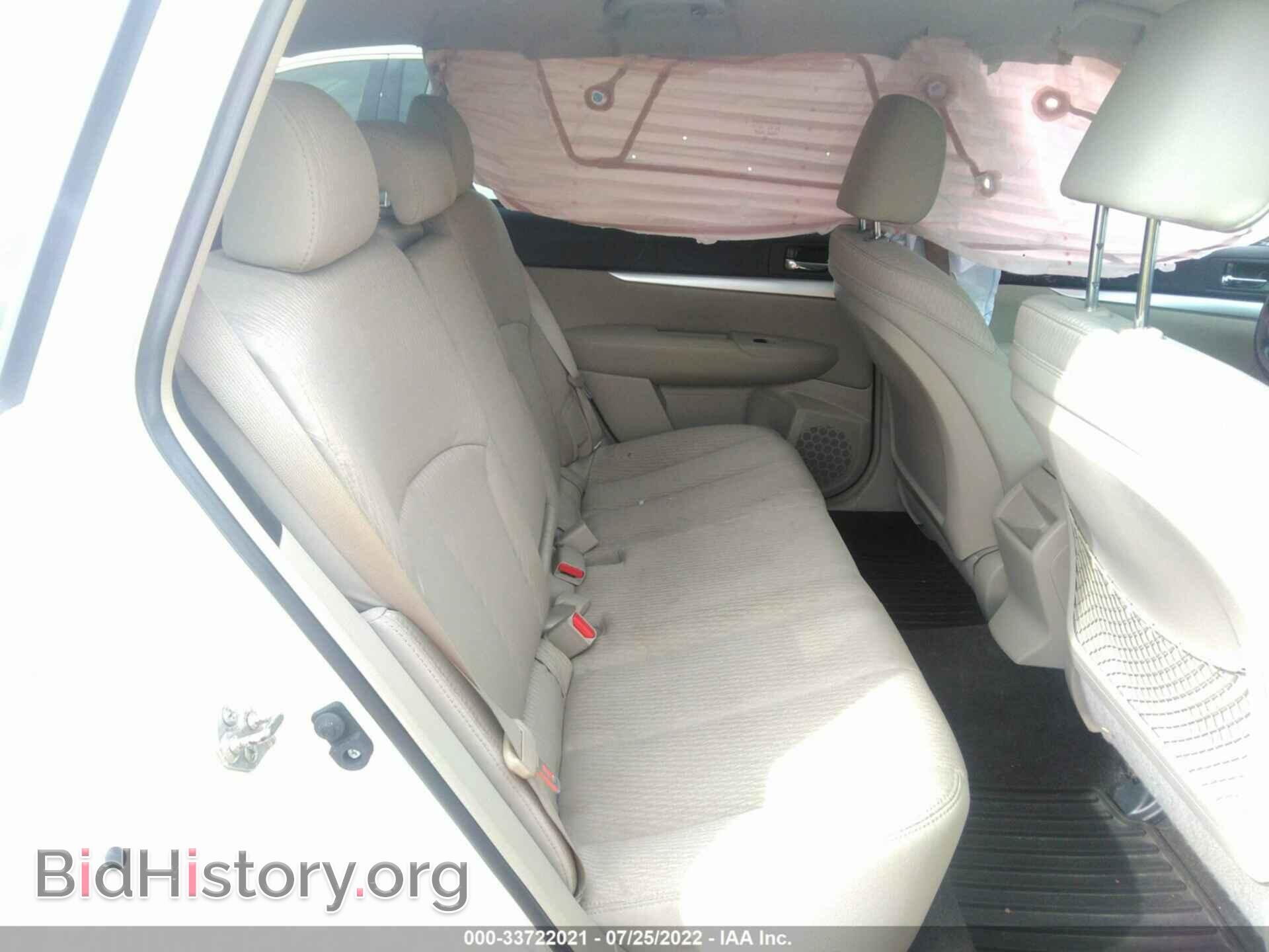 2012 SUBARU OUTBACK - VIN: 4S4BRCCC4C3279506 - Фото 8