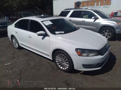 2013 Volkswagen PASSAT SEL Premium, белый — VIN 1VWCH7A3XDC045228, IAAI