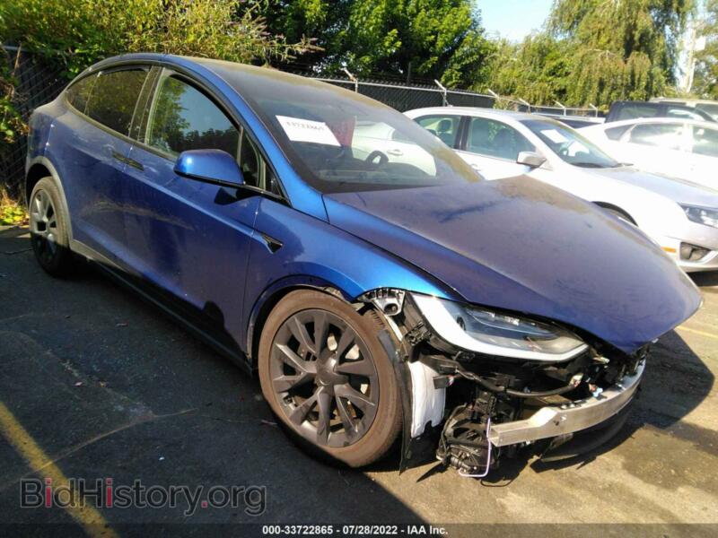 2022 Tesla MODEL X (VIN 7SAXCBE5XNF334800) — фото 1 из 11, IAAI, повреждение: передняя часть