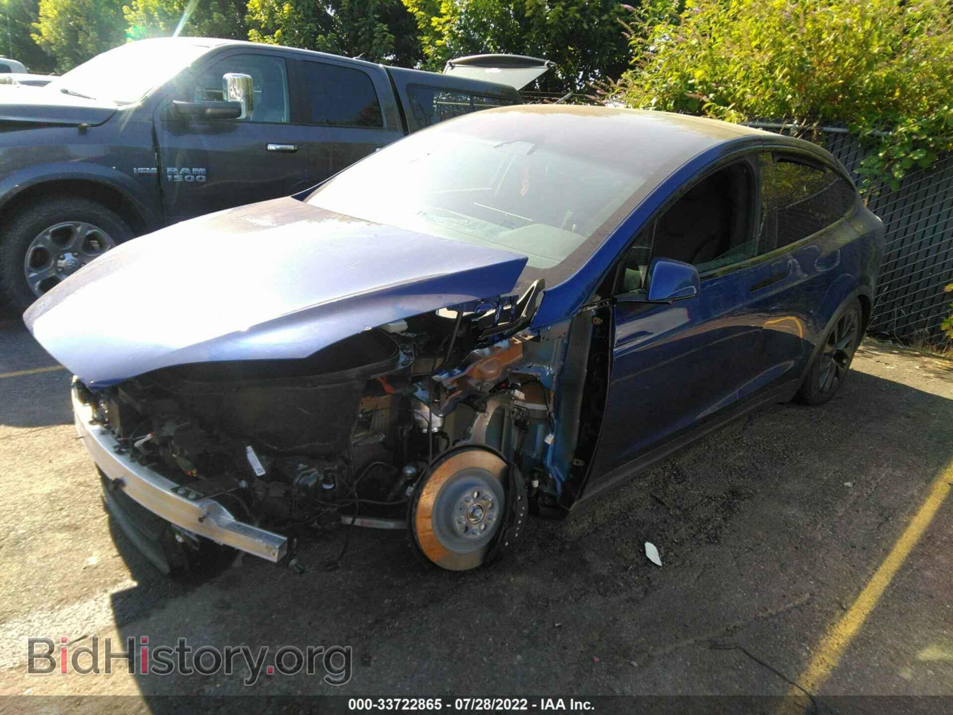 2022 TESLA MODEL X - VIN: 7SAXCBE5XNF334800 - Фото 2
