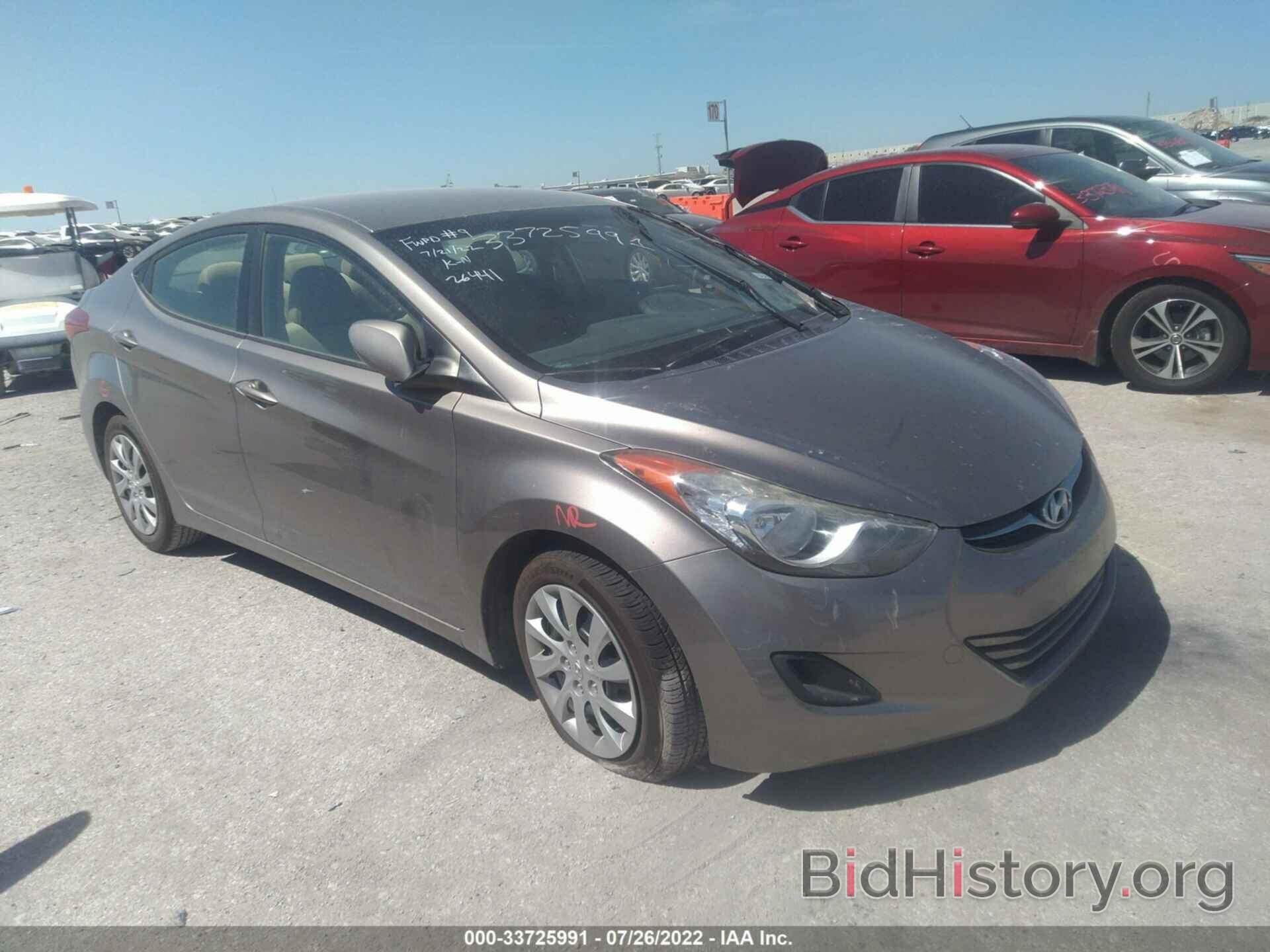 Photo 5NPDH4AE8CH123631 - HYUNDAI ELANTRA 2012